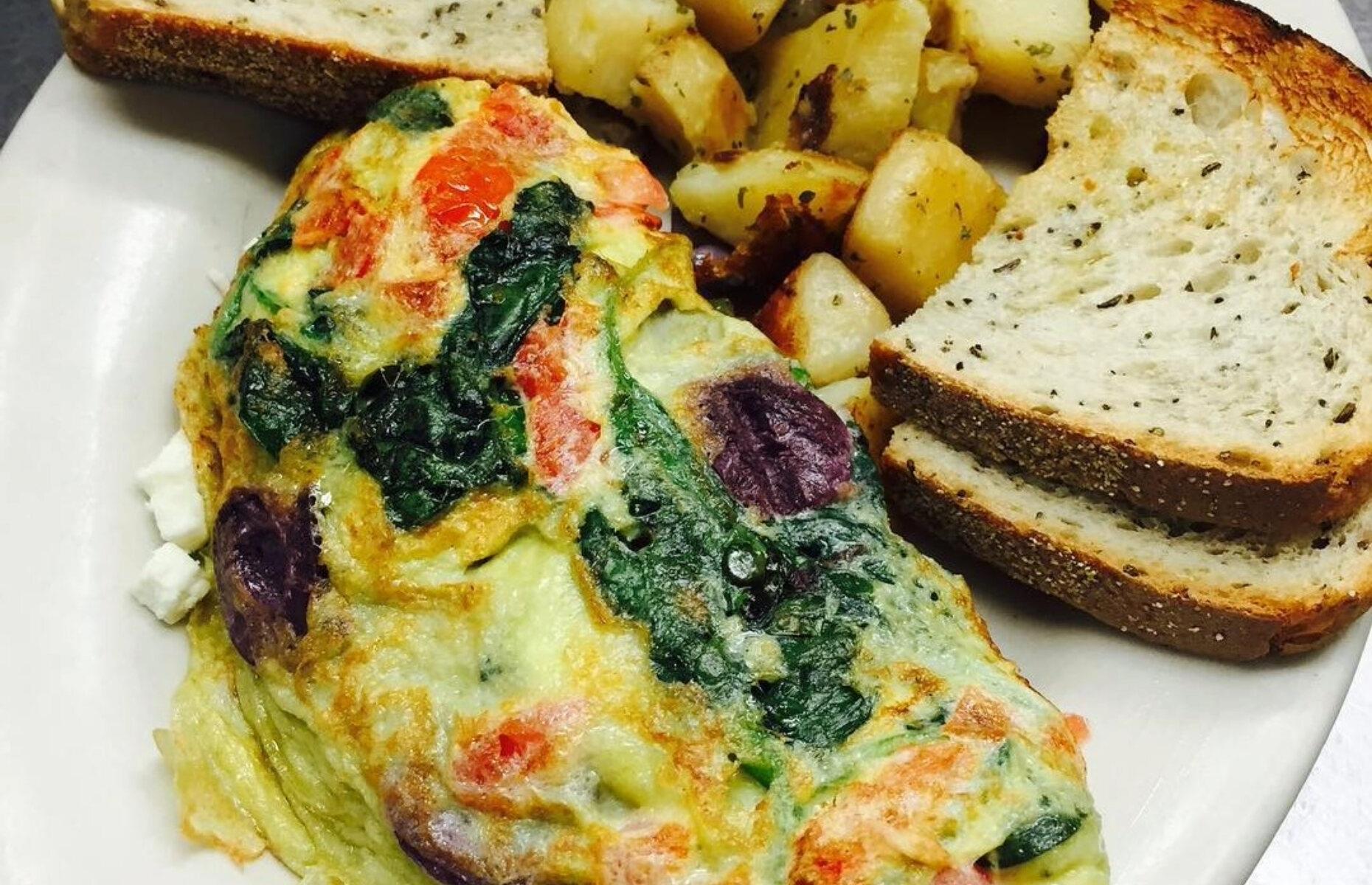 Connecticut: Greek omelet, Breakfast Nook, North Haven