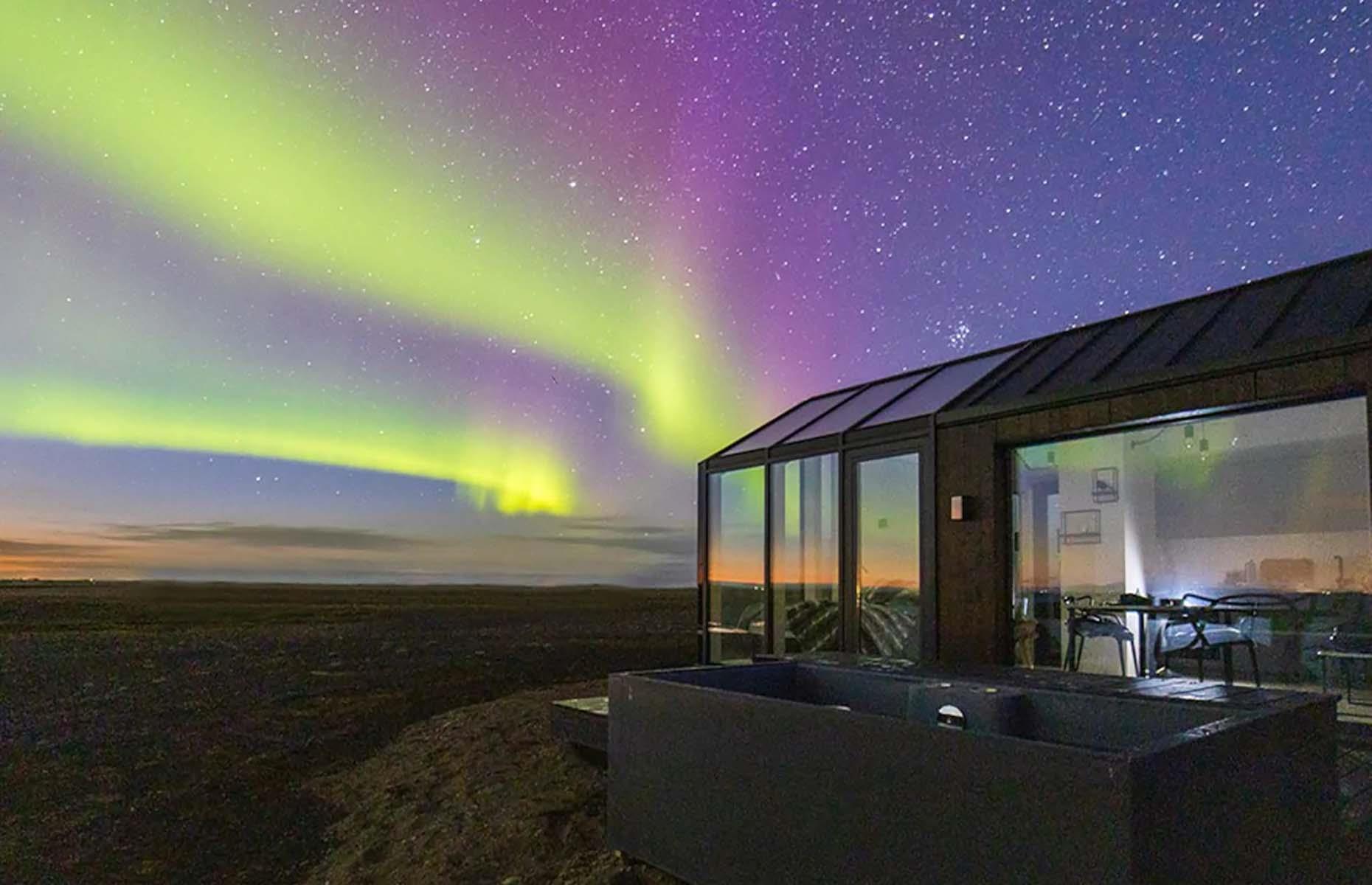 Glass cottage, Hella, Iceland