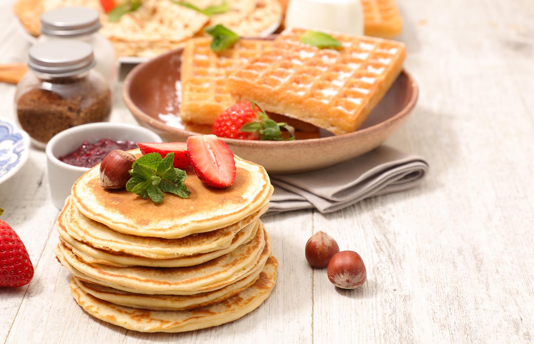 Waffles and pancakes