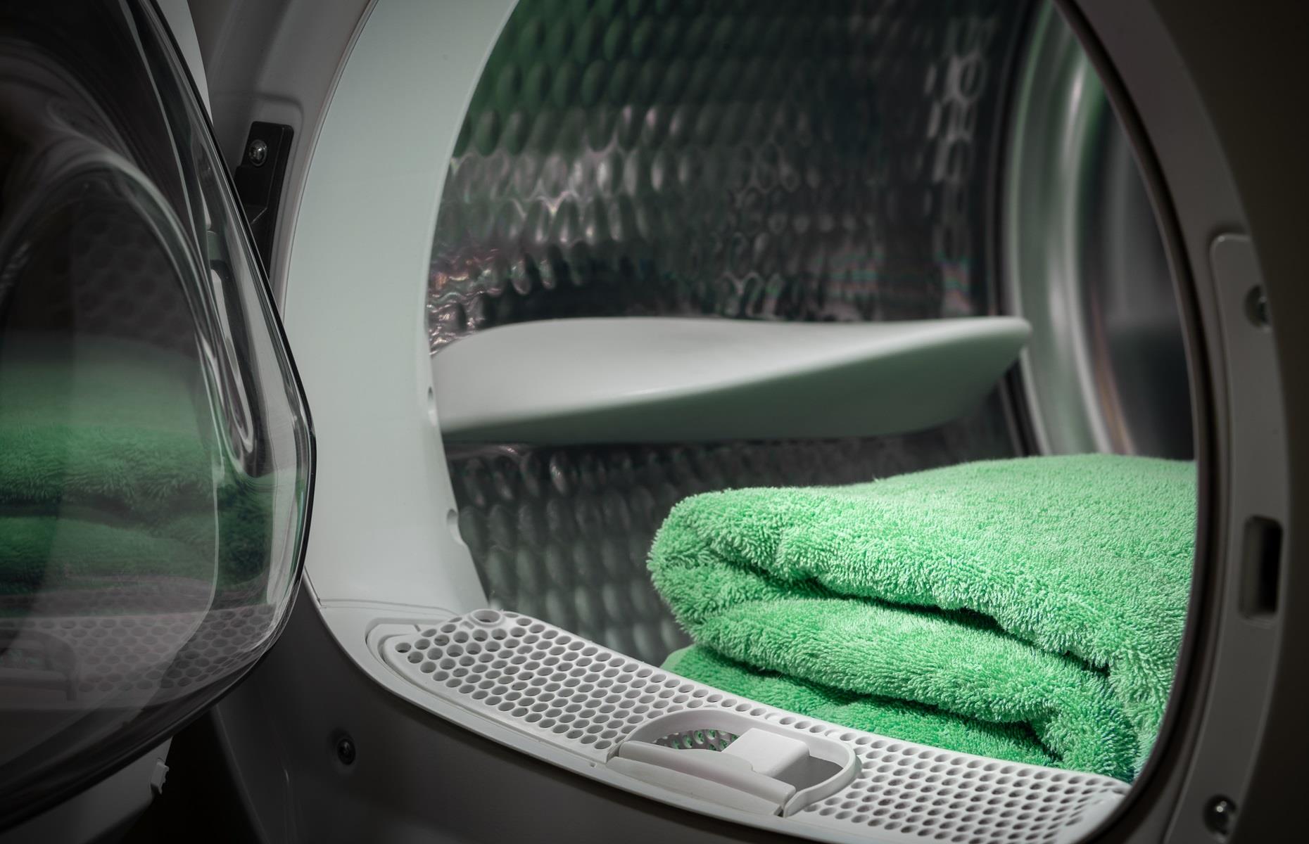 Dry clothes fast with a clean towel