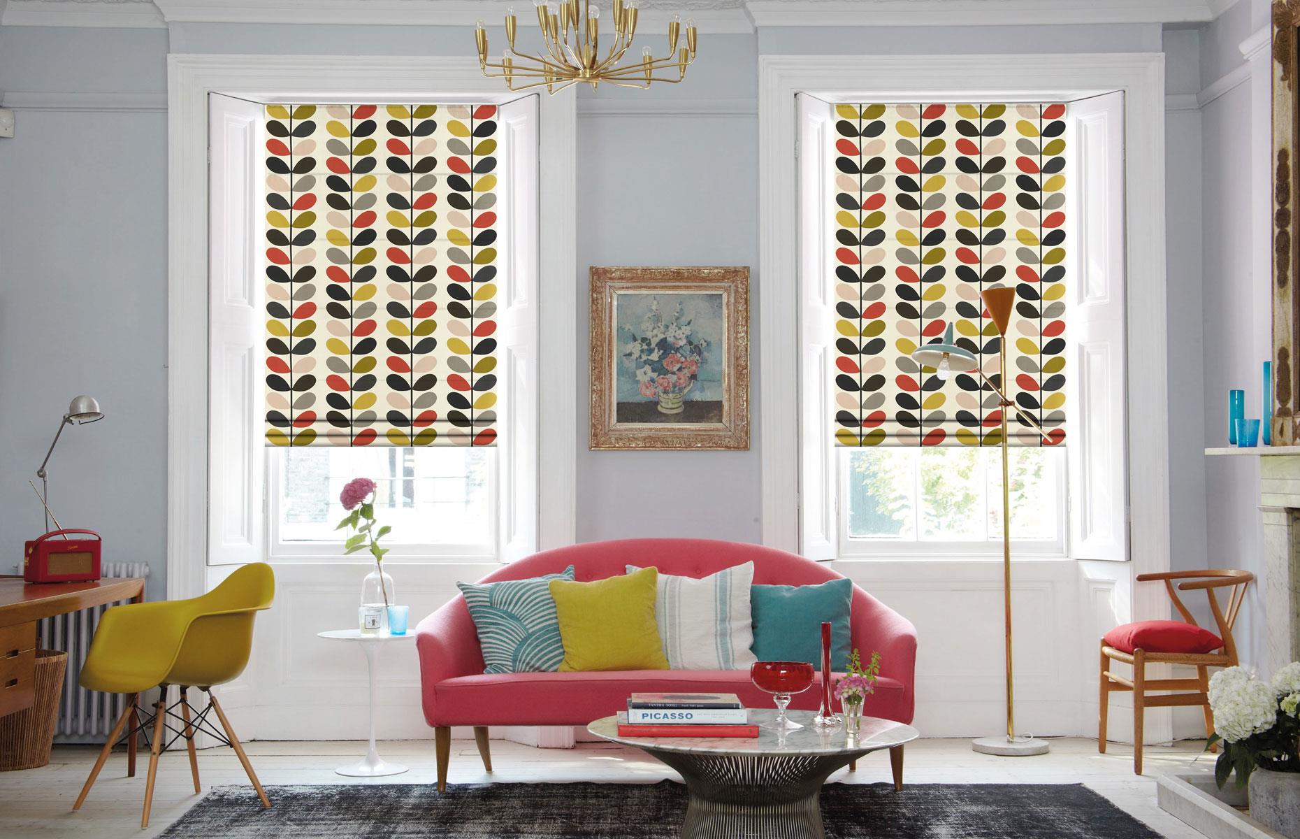 Designer print roller blinds