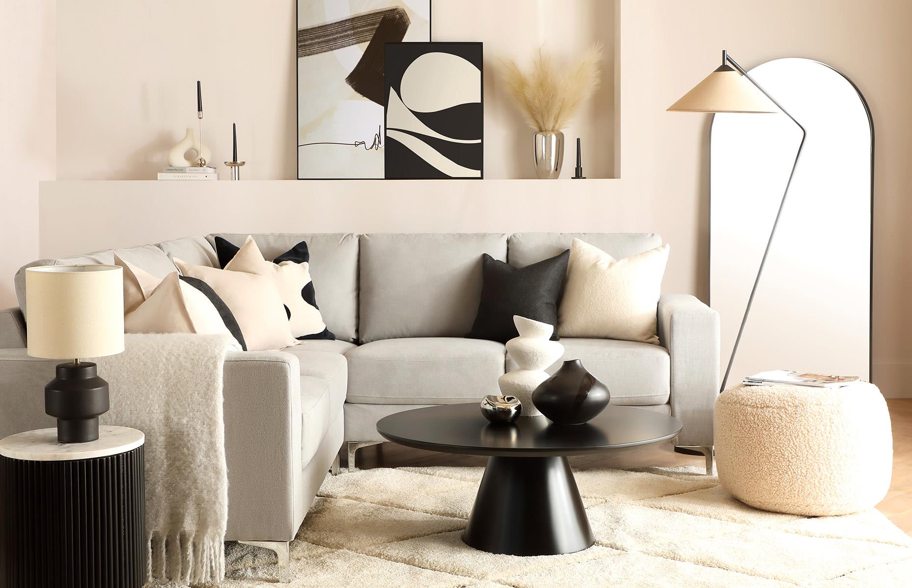 Accent with black