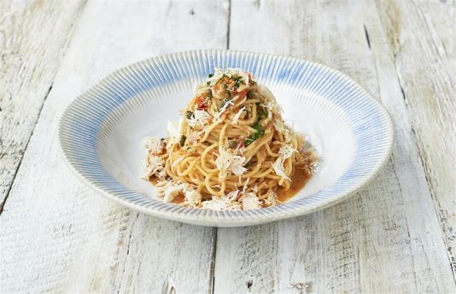 Crab spaghetti
