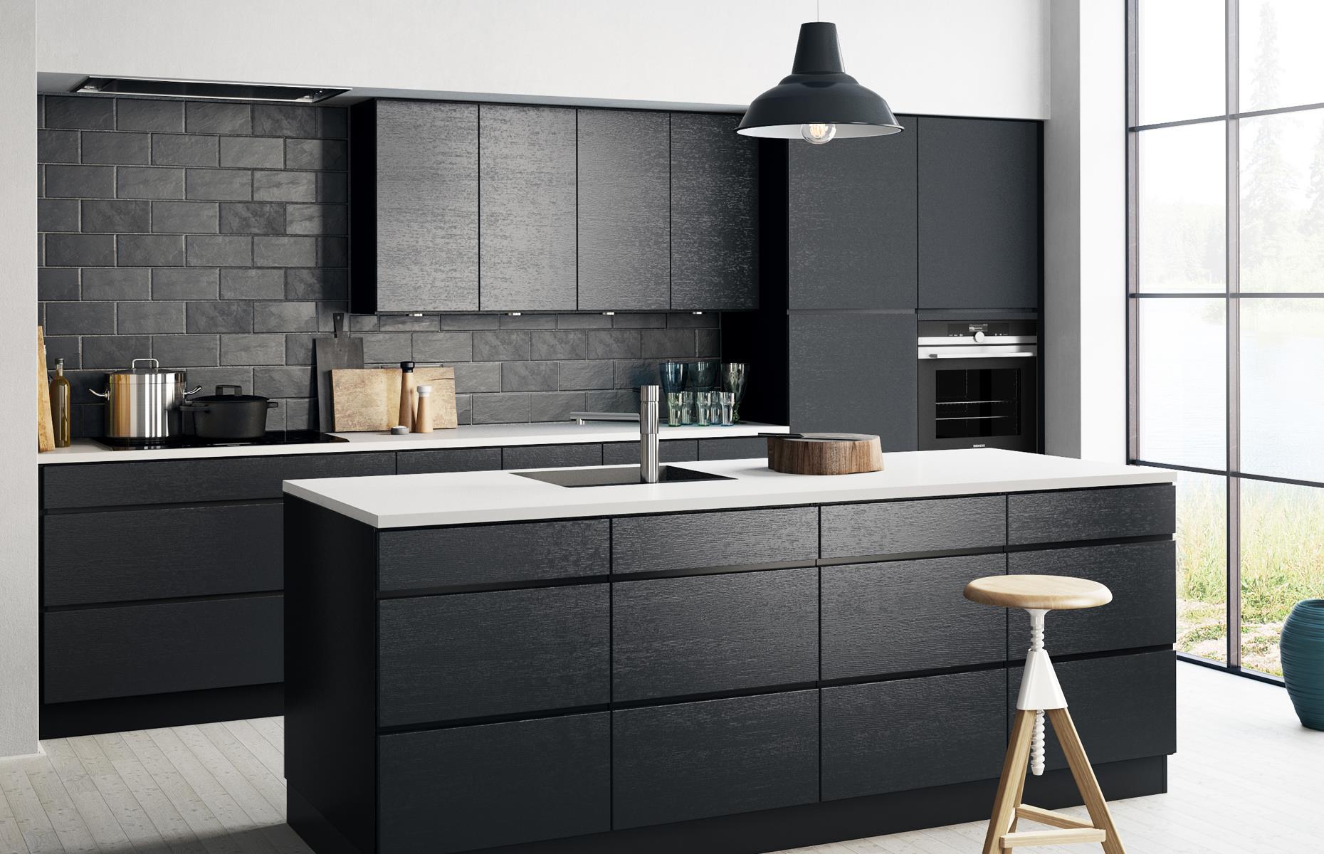 Dark Kitchens Black Navy And Dark Grey Kitchen Ideas Loveproperty Com