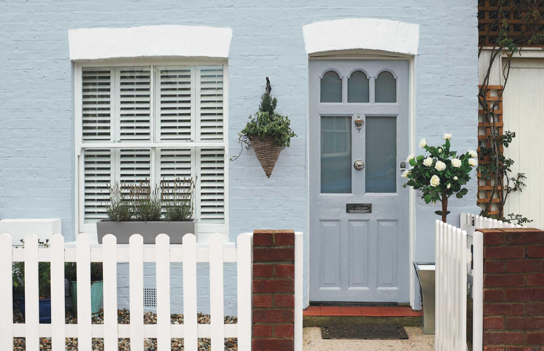 Paint exterior walls