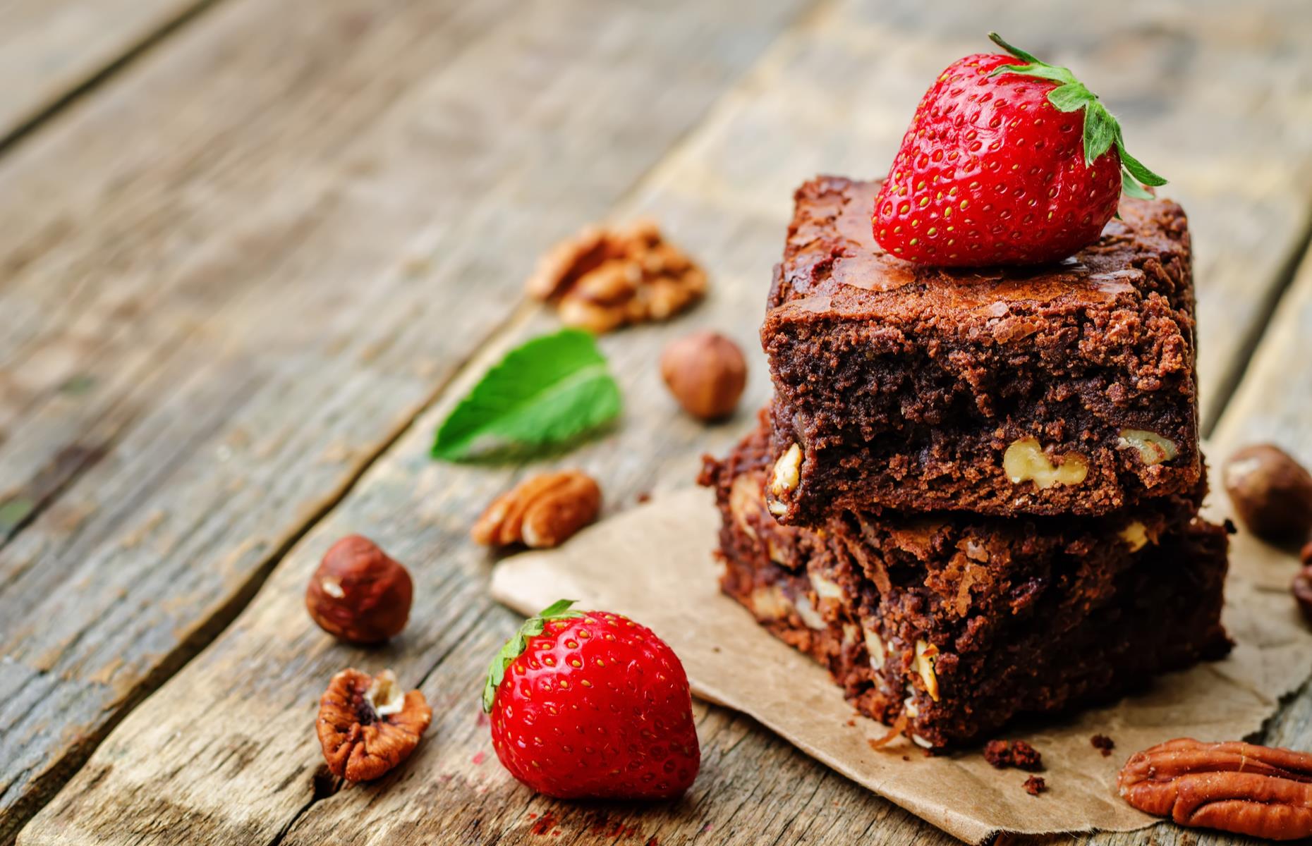 Gluten-free chocolate nut brownies