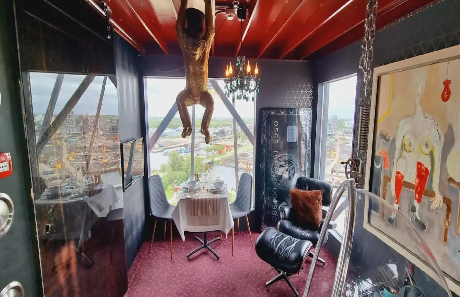Ferienwohnung in einem Kran (Amsterdam, Niederlande)