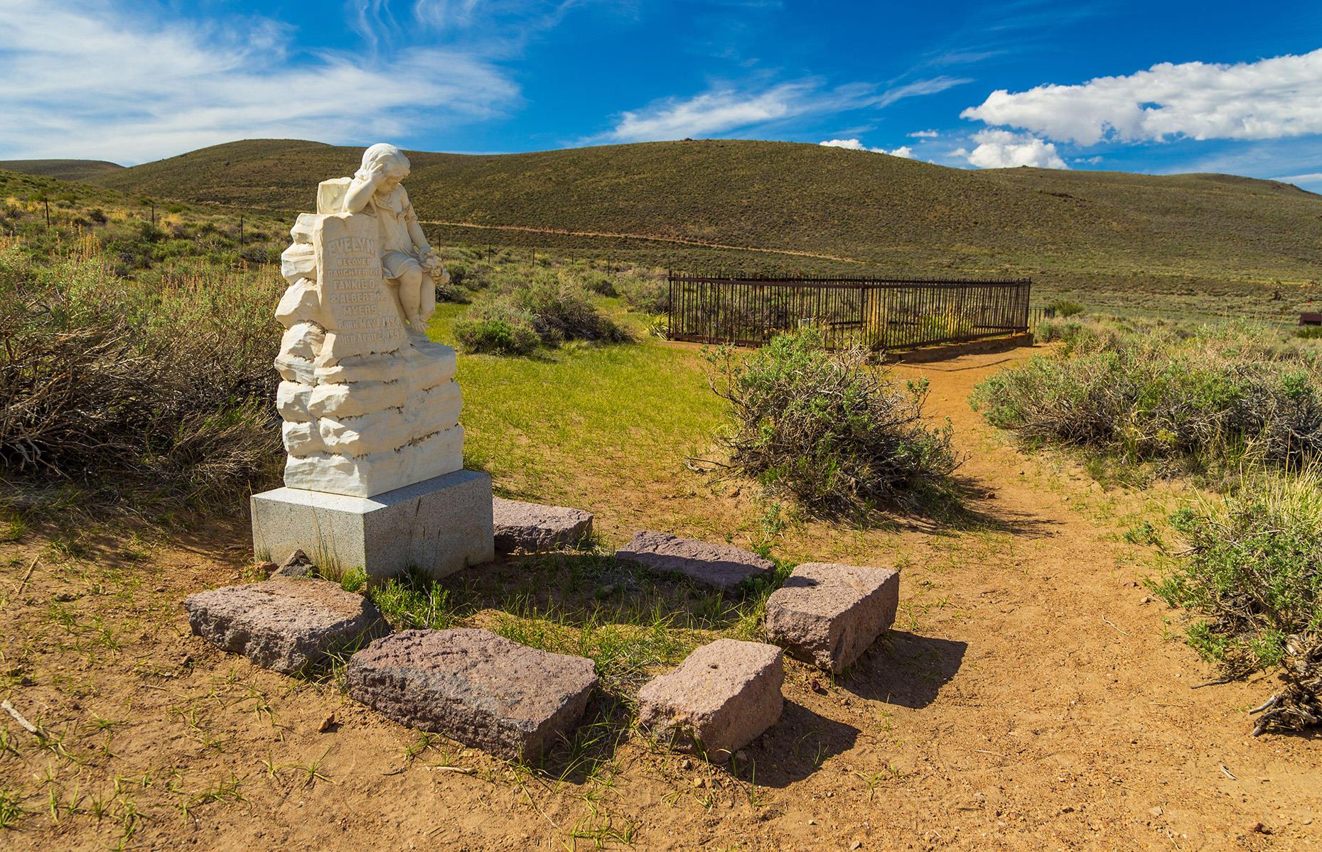 You can take a walk around Bodie’s cemetery