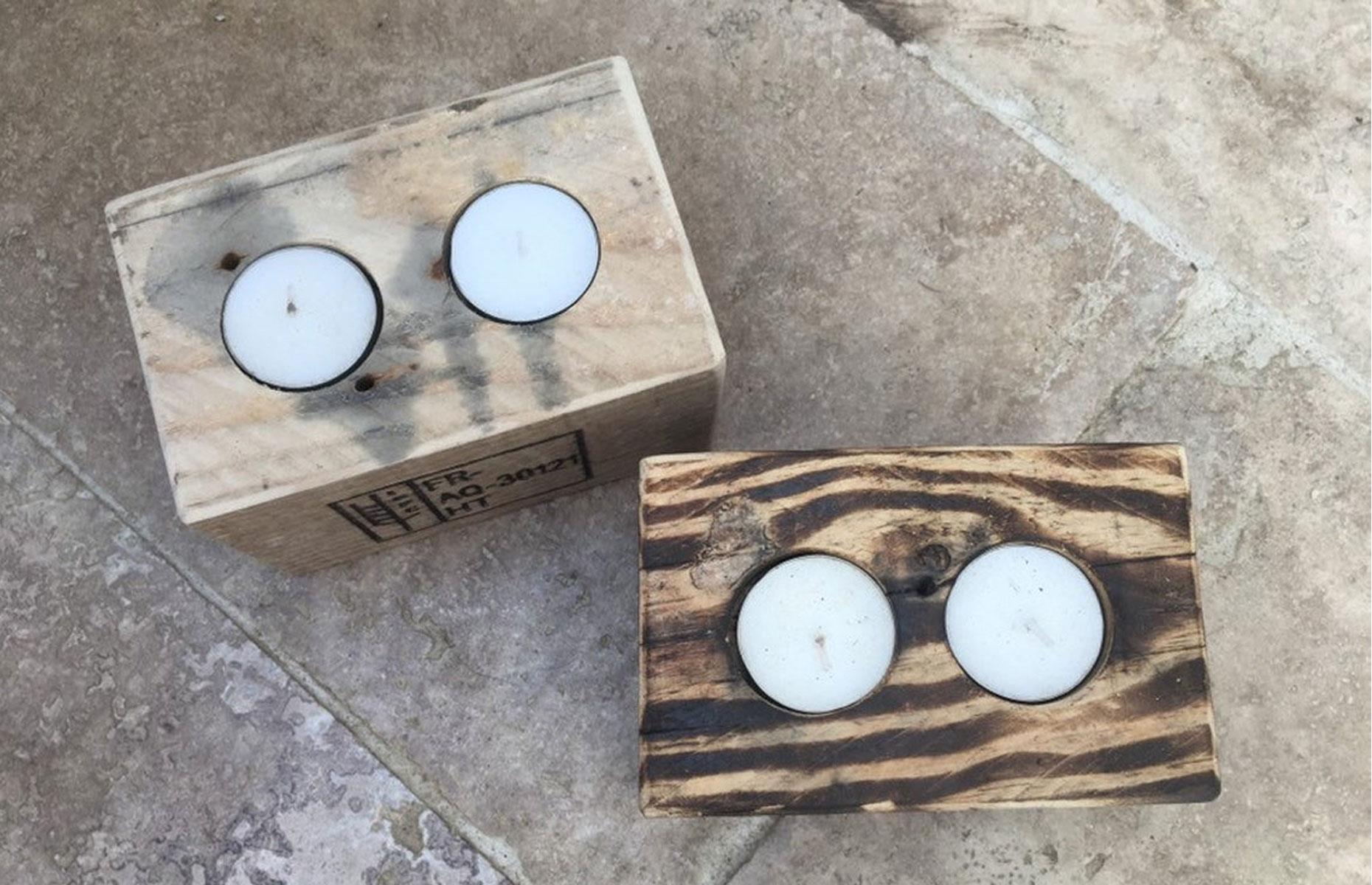 Carve out candle holders