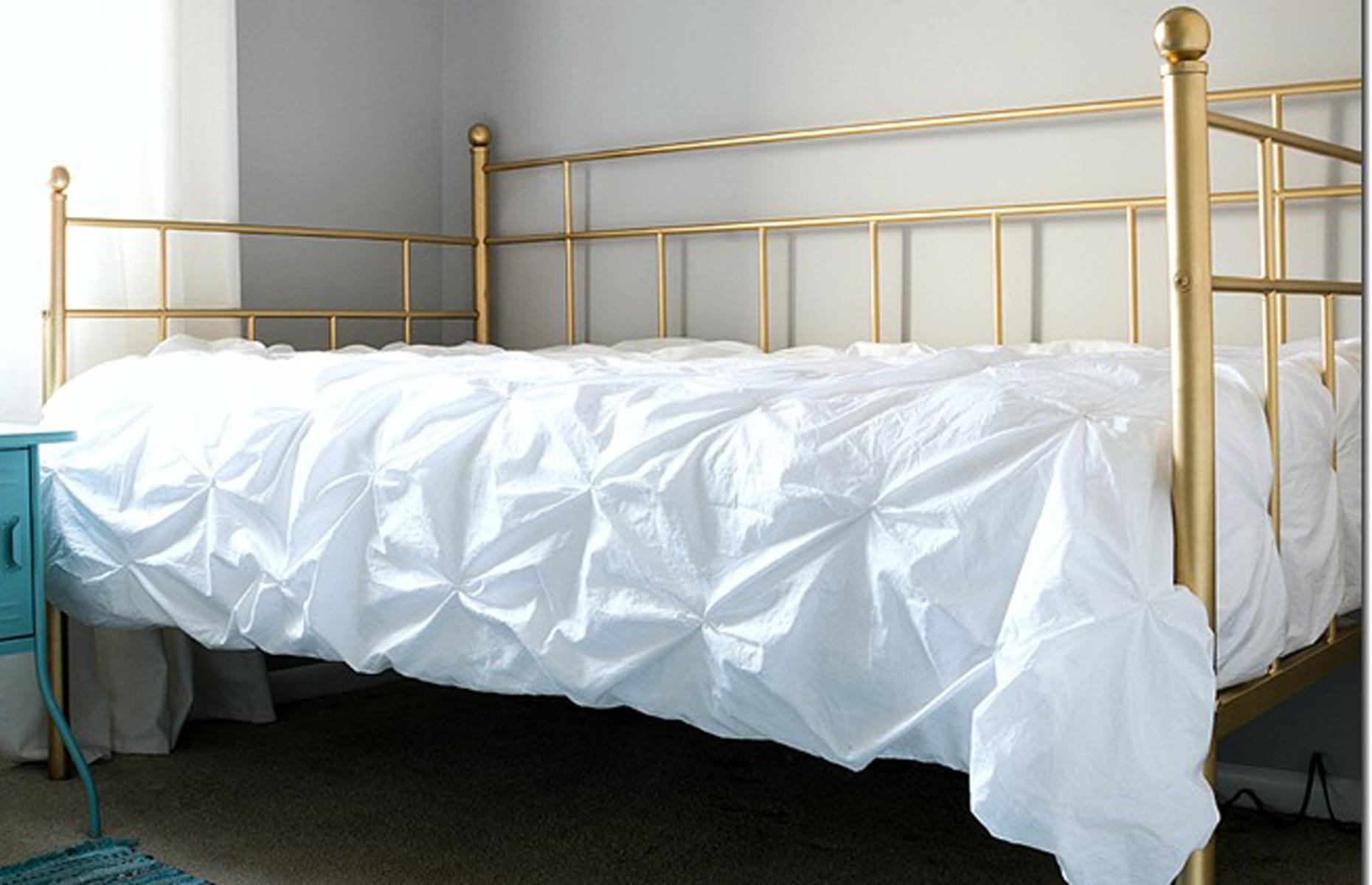 Spray-paint a bed frame