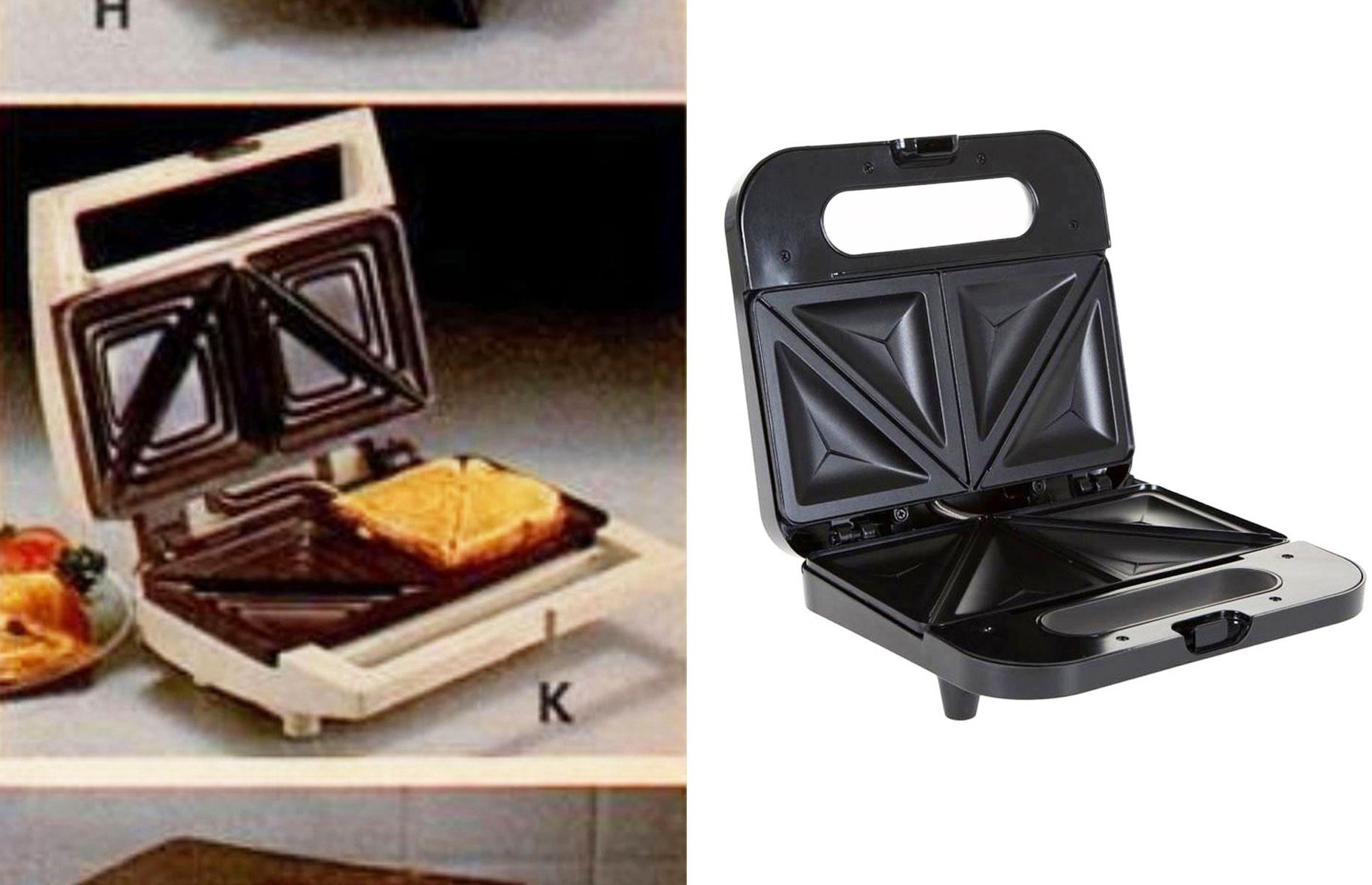 Oster toasted sandwich maker: 112% more expensive in 1984