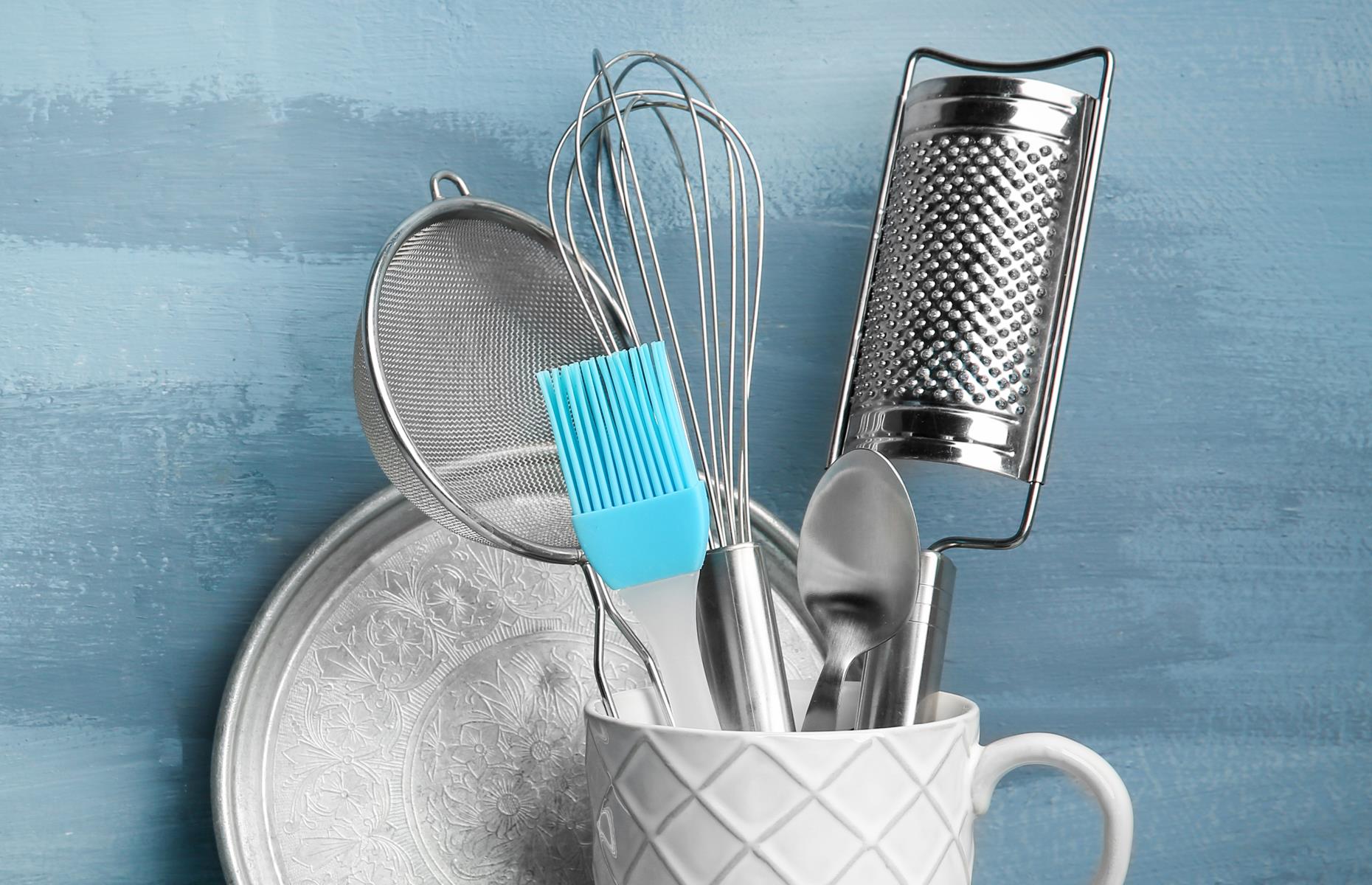 Clean the grater with a pastry brush