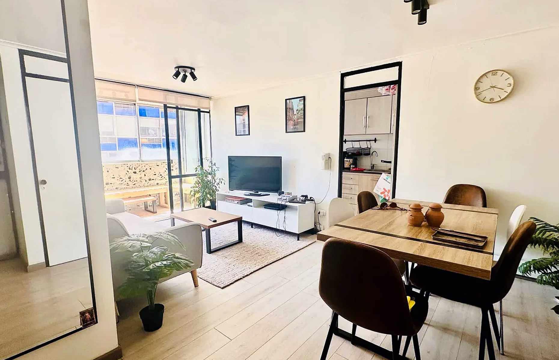 Santiago, Chile: 829 square feet (77sqm)