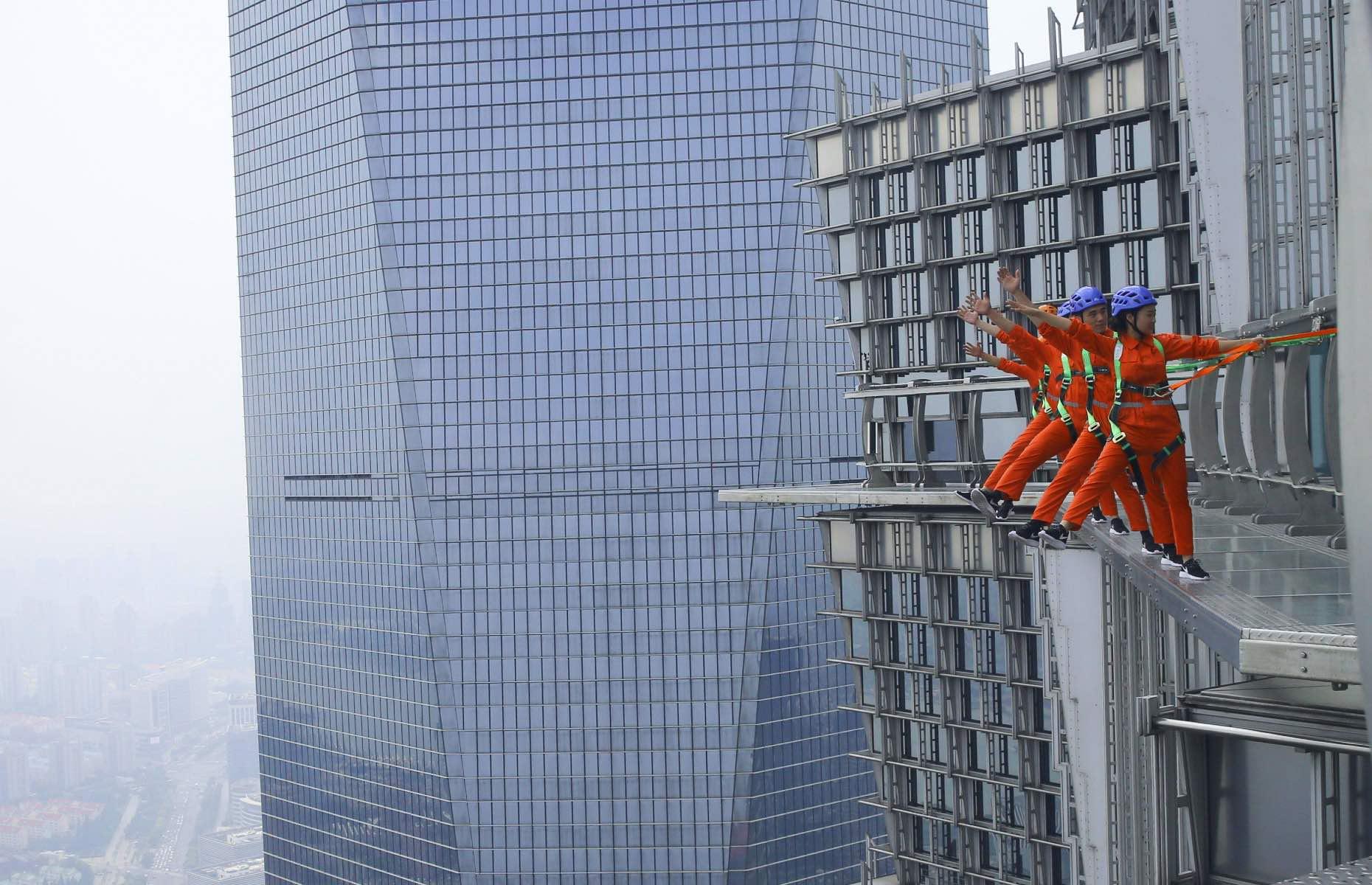 Jin Mao Tower Skywalk, Shanghai, China