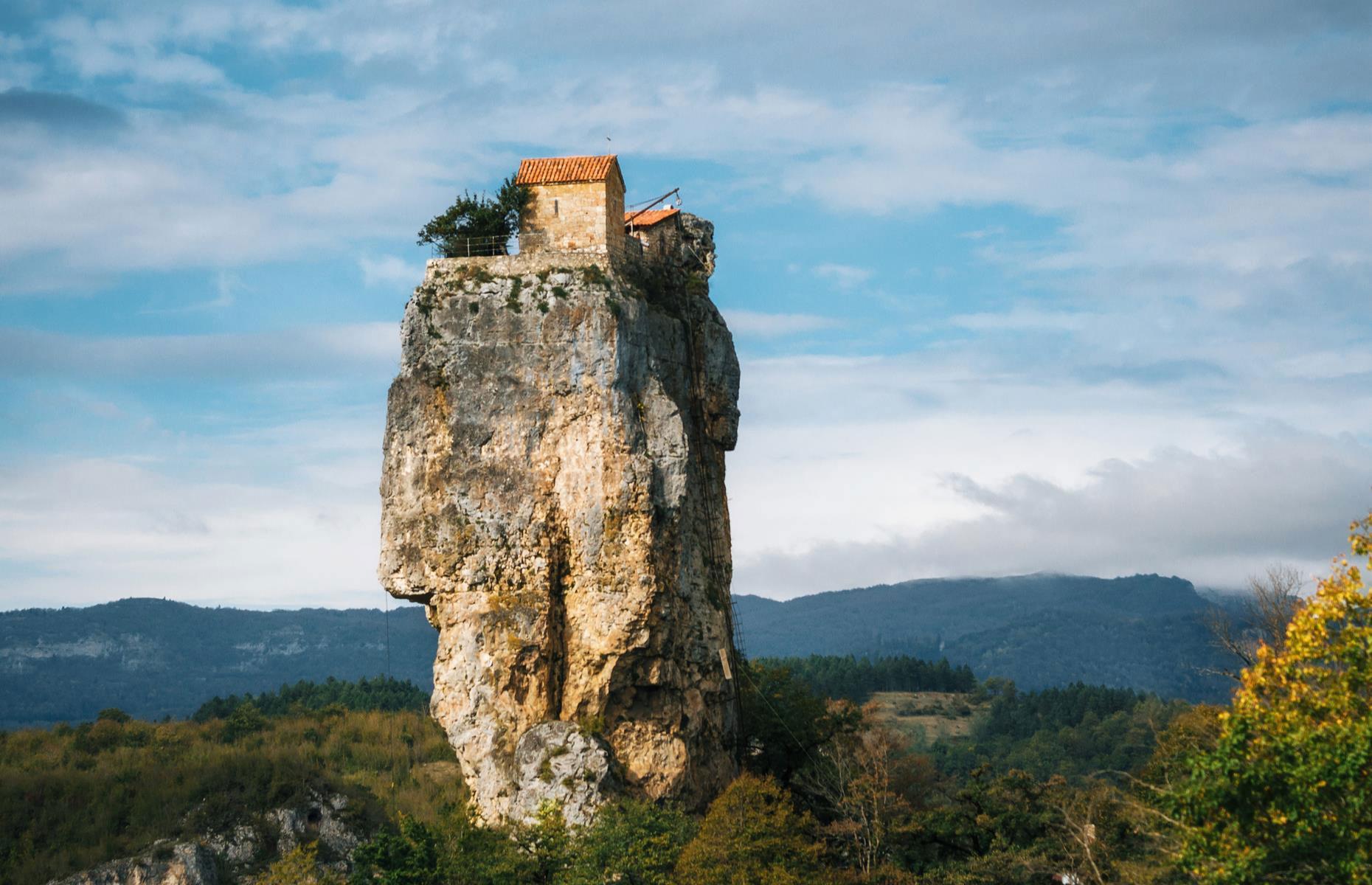 The Katskhi Pillar, Chiatura, Georgia