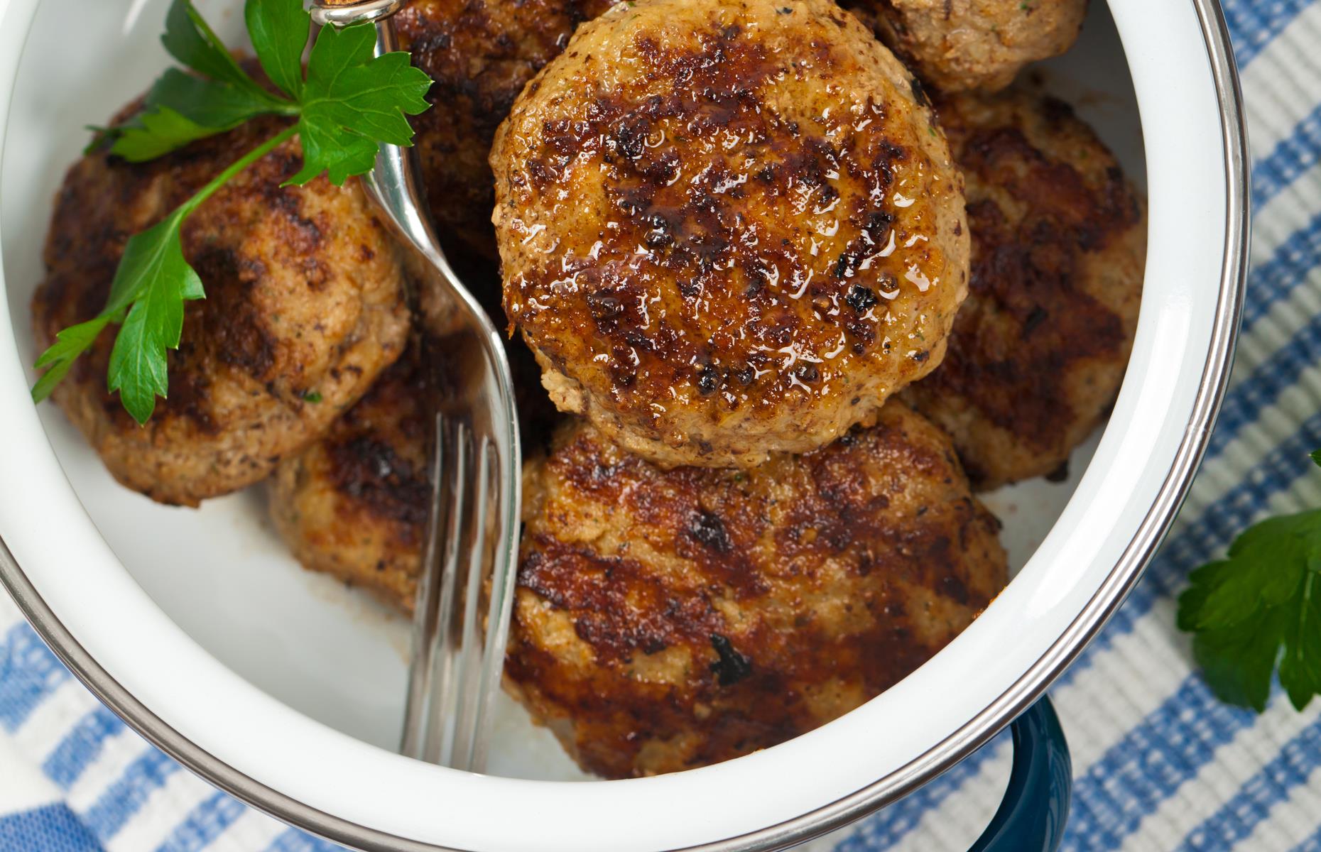 22. Meat and potato patties
