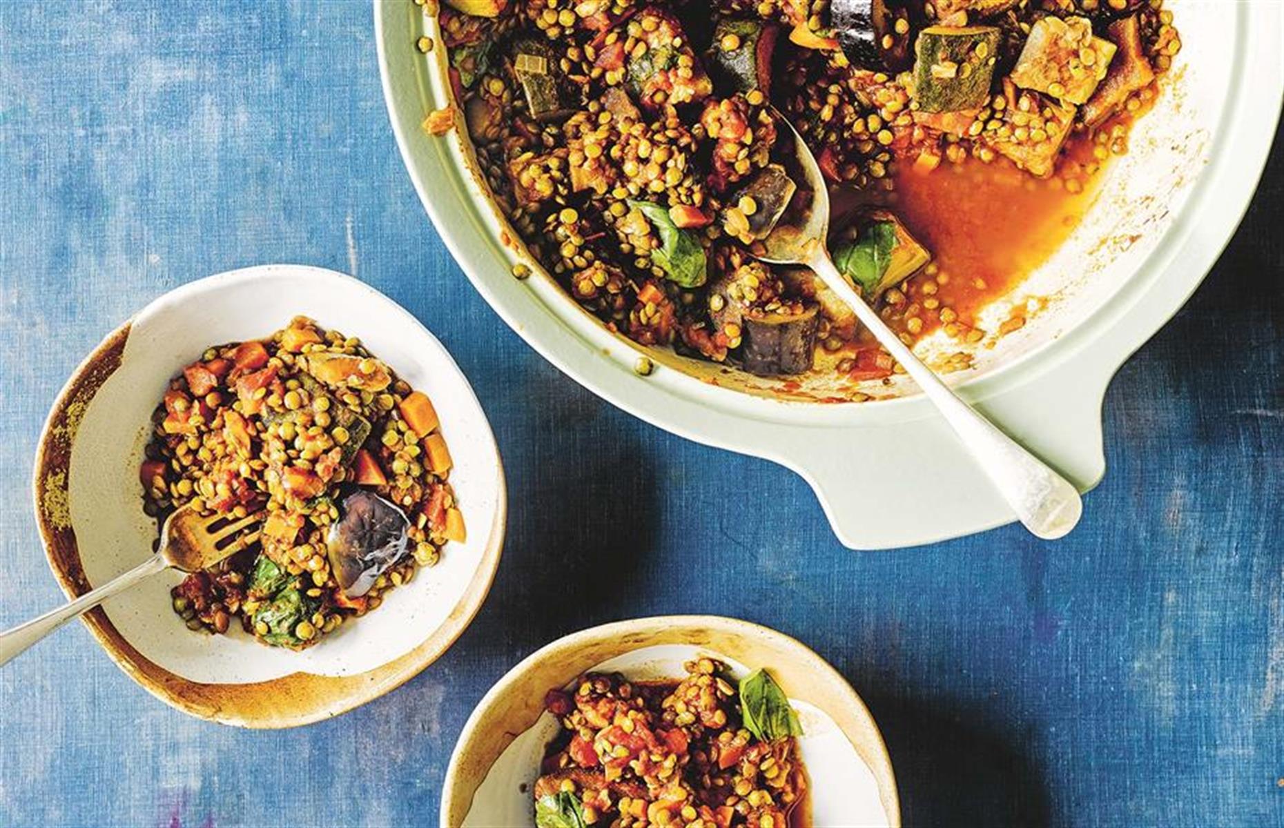 Lentil ratatouille