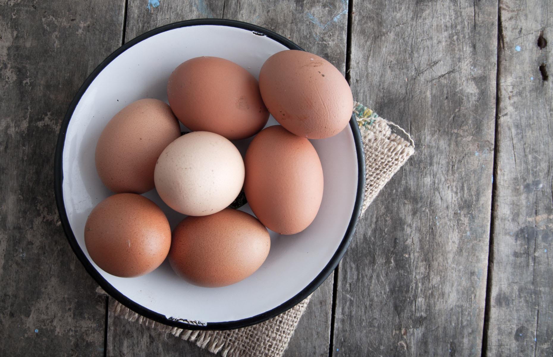Only put eggs in scrambled eggs