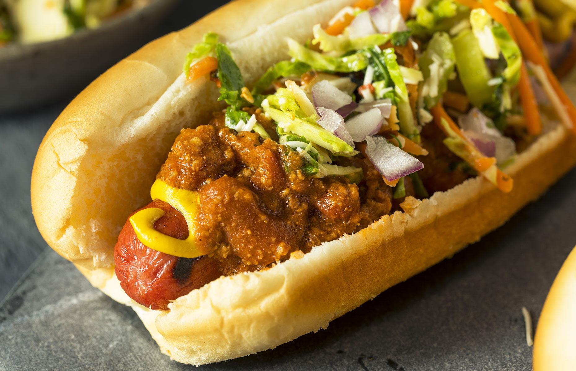8. West Virginia–style hot dog