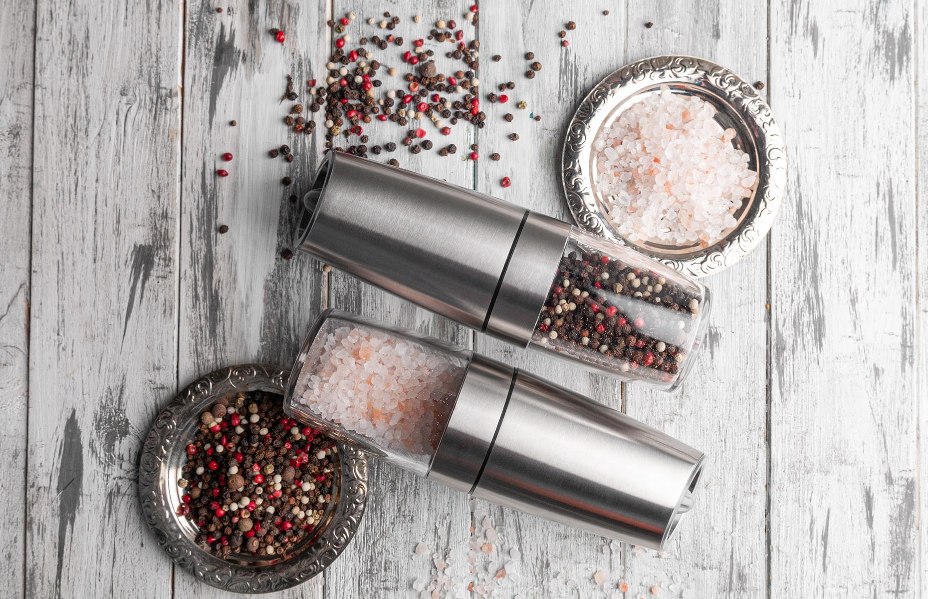 7. Electric salt and pepper grinders
