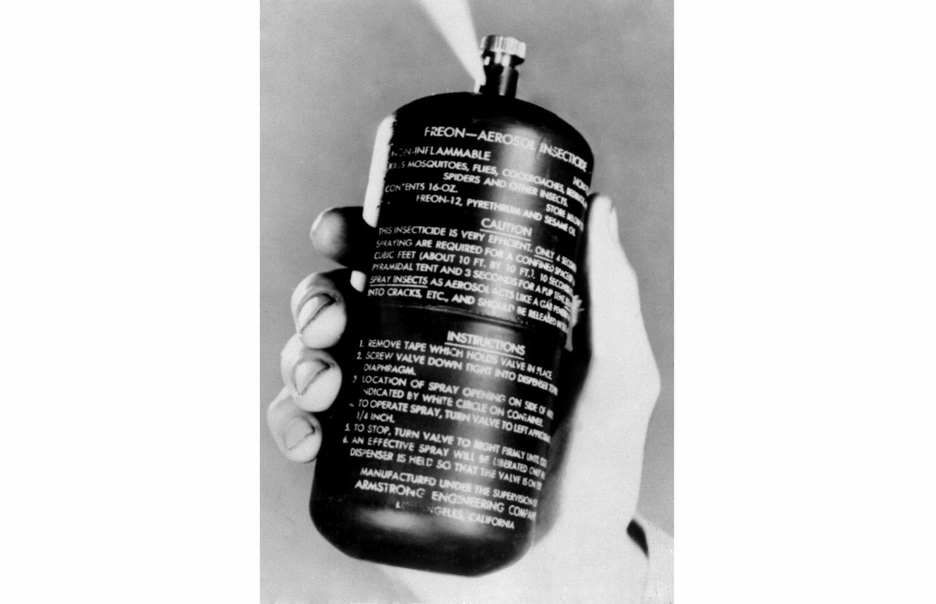 Second World War: aerosol spray can
