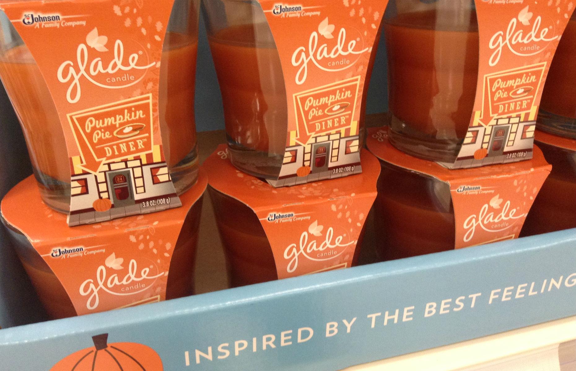 Pumpkin spice candles