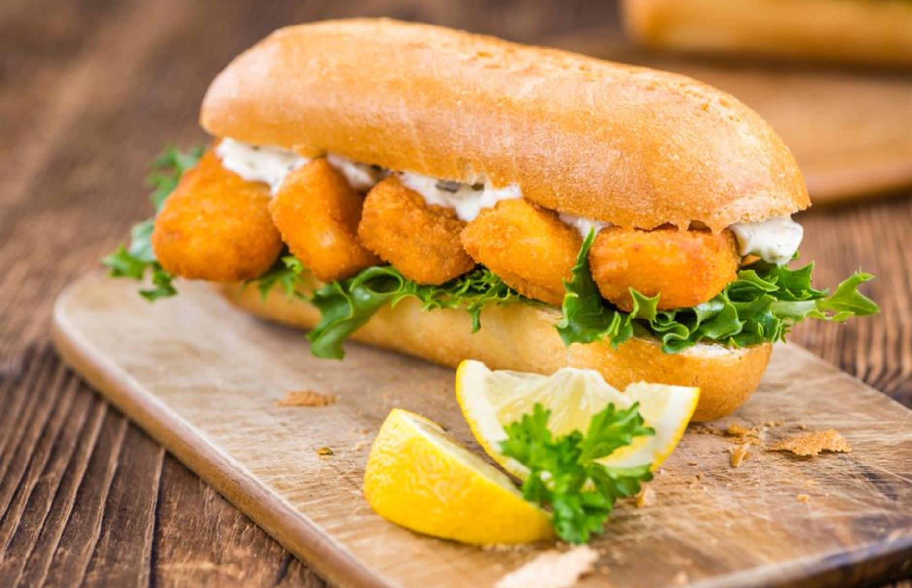 Fish finger sandwich 