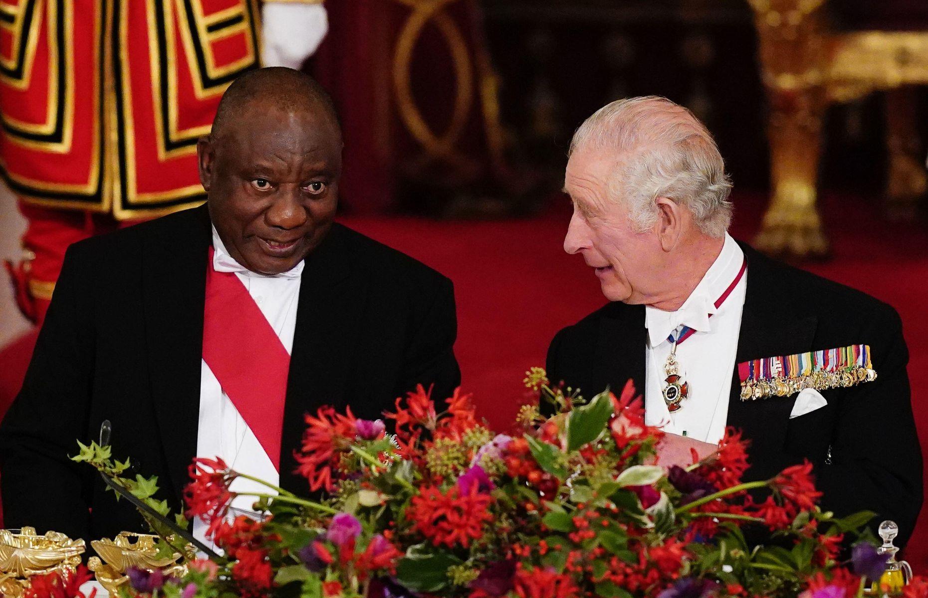 15. South Africa state banquet at Buckingham Palace, 2022