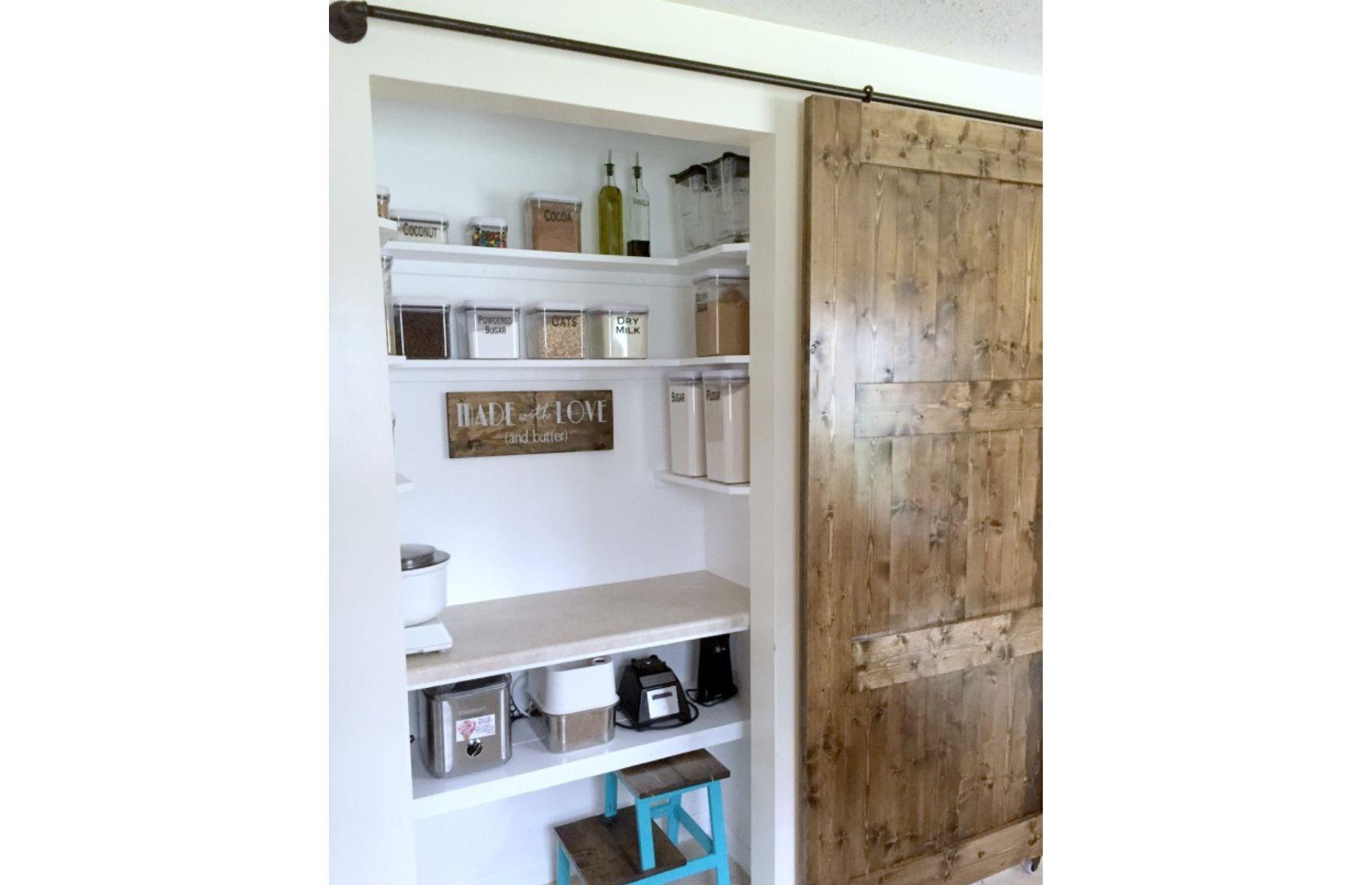 Farmhouse-style baking station