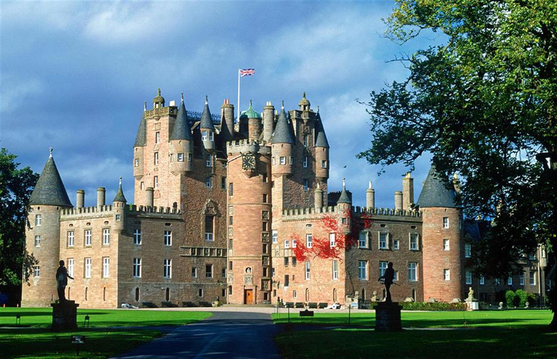 Die Vorlage: Glamis Castle, Schottland, Großbritannien