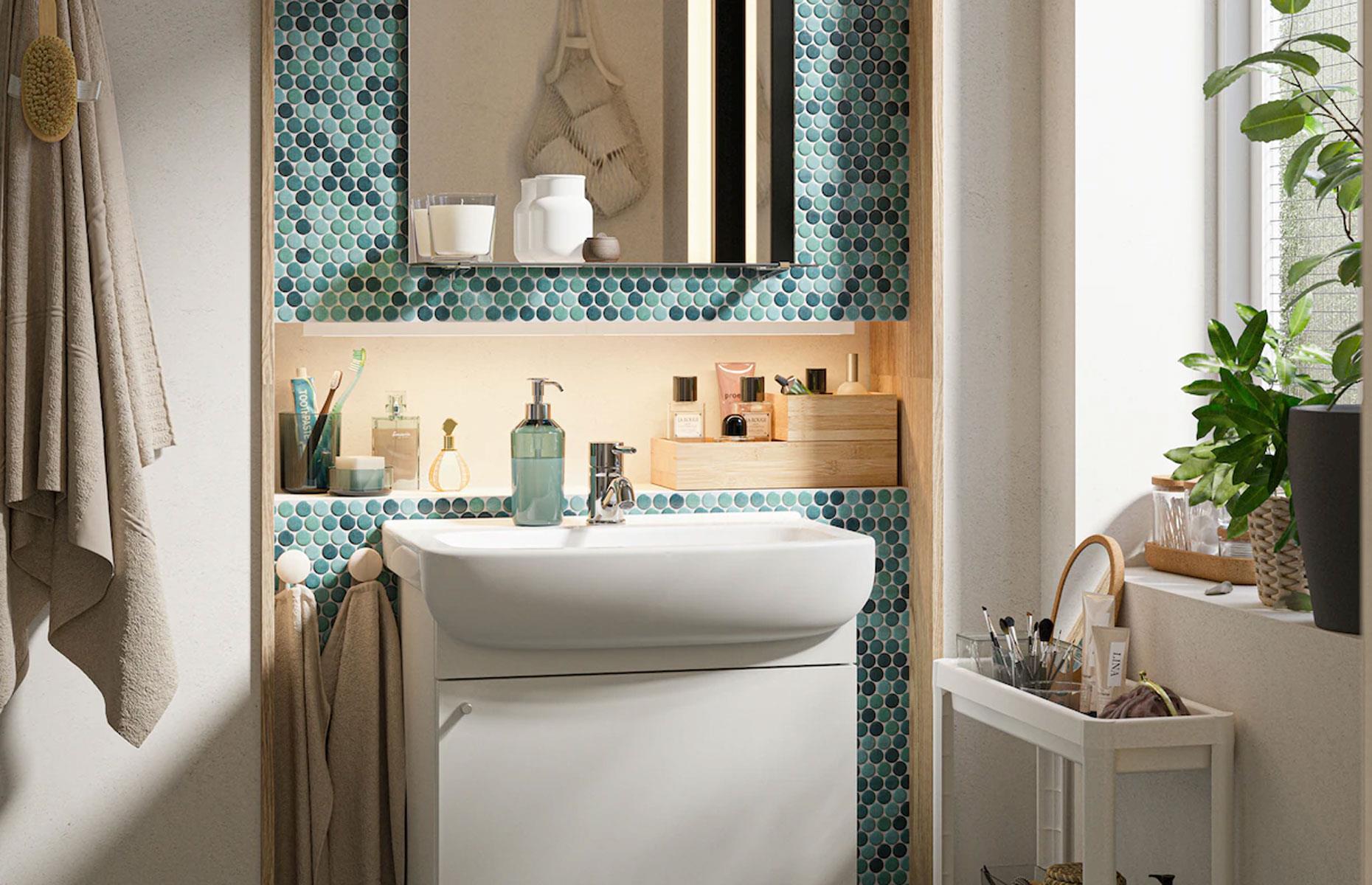 Illuminate a bathroom vanity