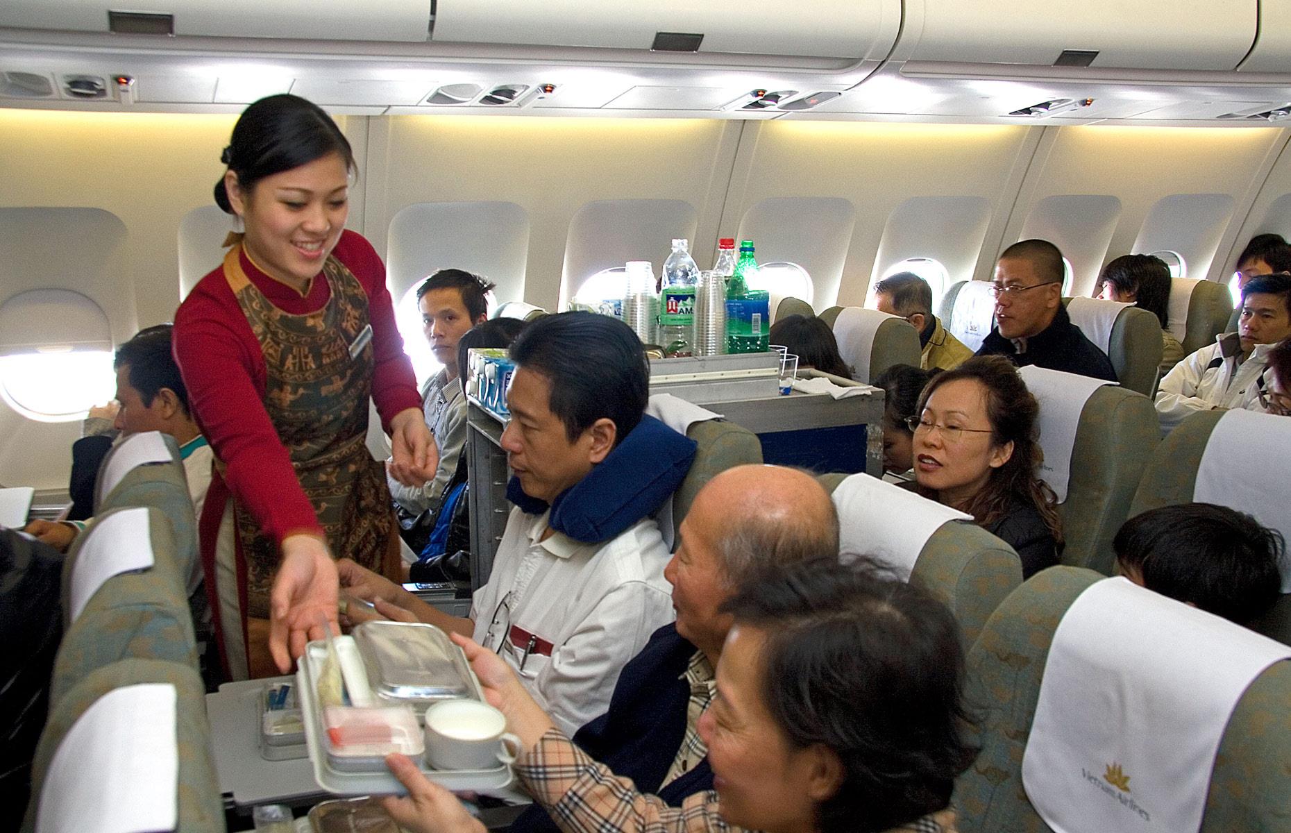Flight attendants have the same meals, but have their own hacks