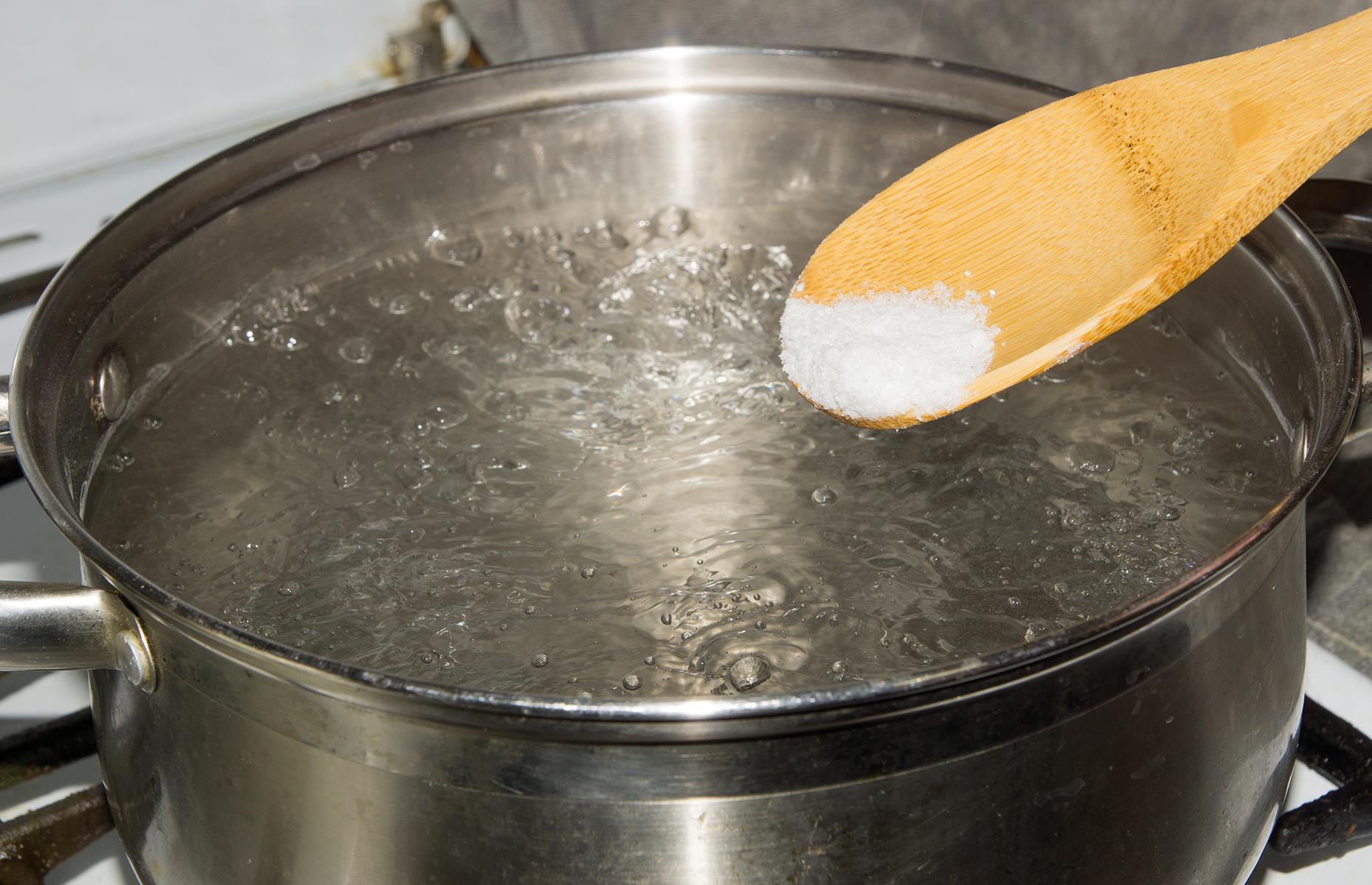 20. Adding salt to water makes it boil faster