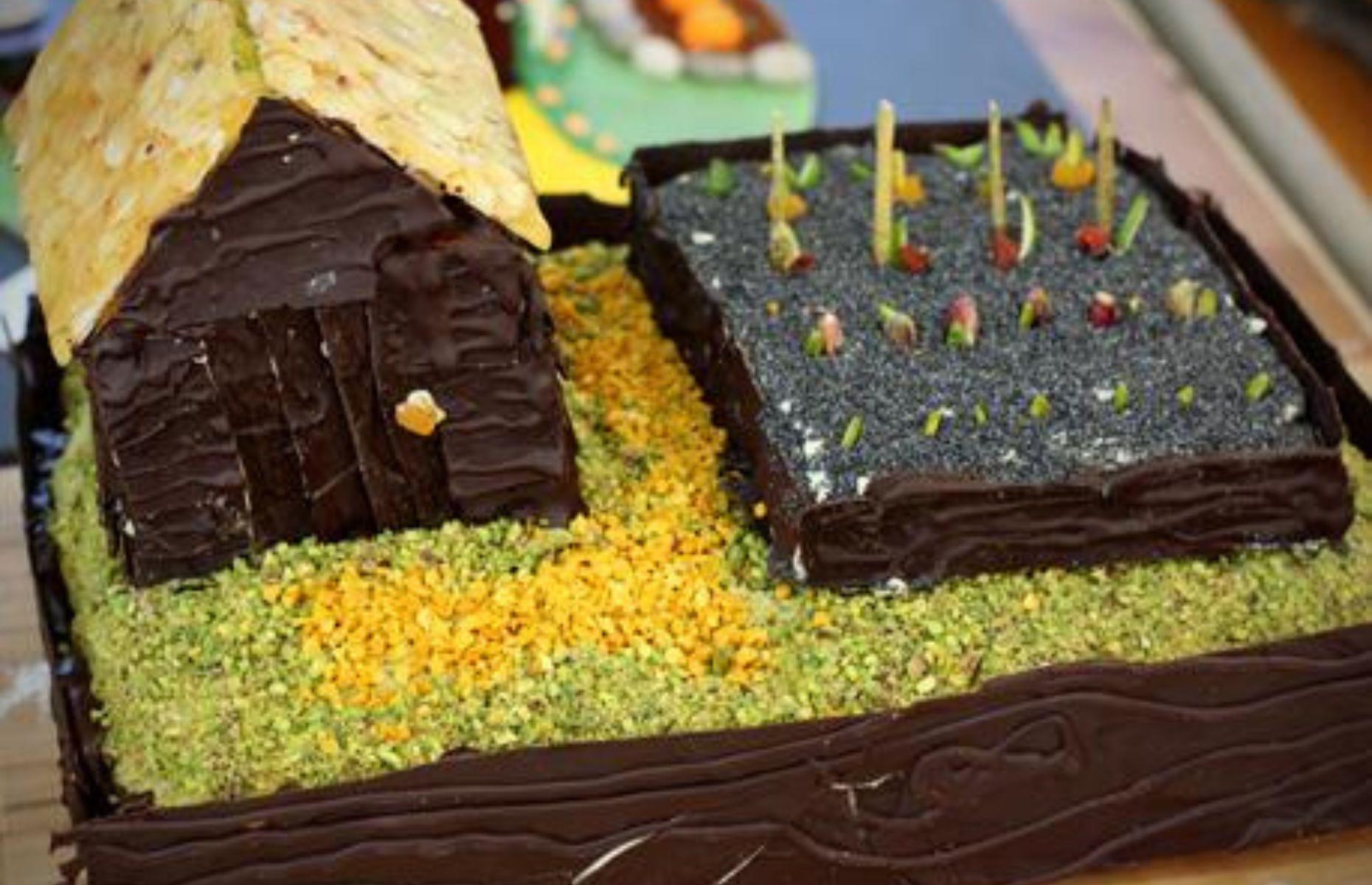 26: Ruby Tandoh’s carrot cake and pistachio garden plot, 2013