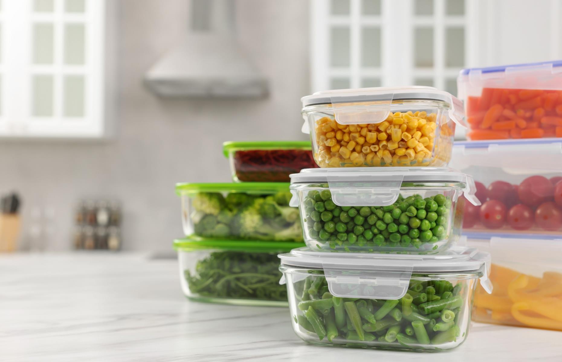 35. Mixing up reusable food containers