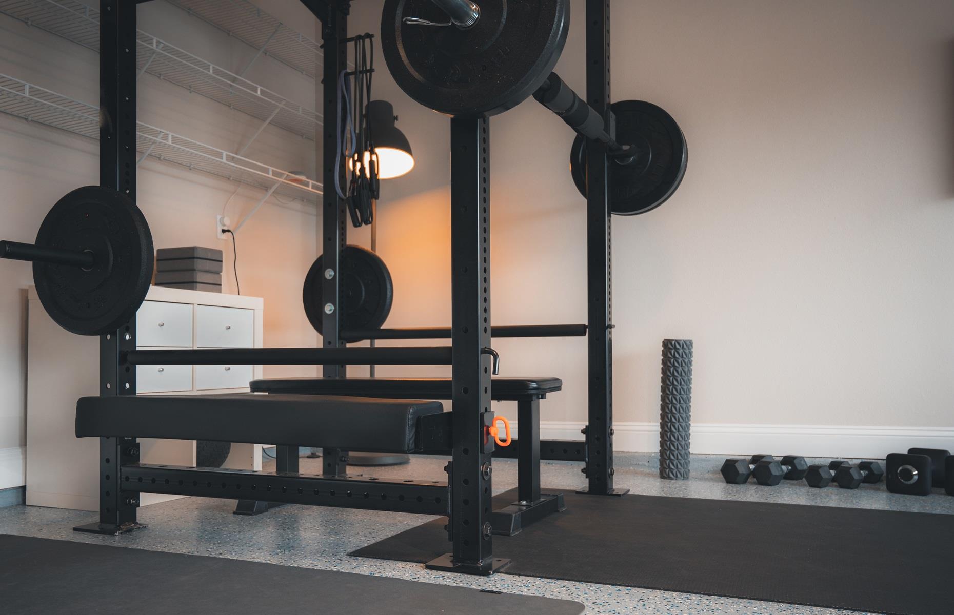 Changing the garage into a gym