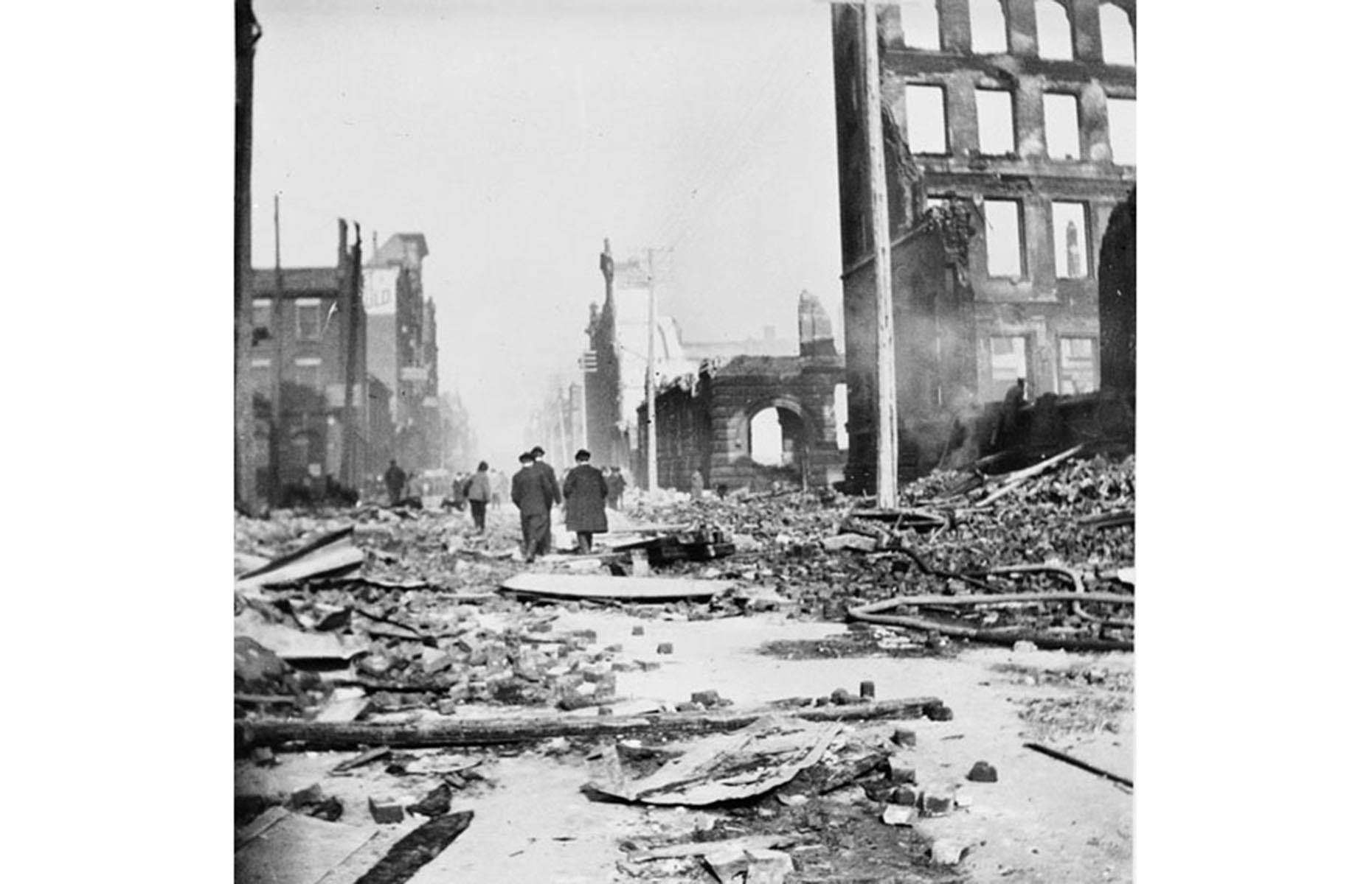 1904: aftermath of Toronto’s Great Fire, Ontario