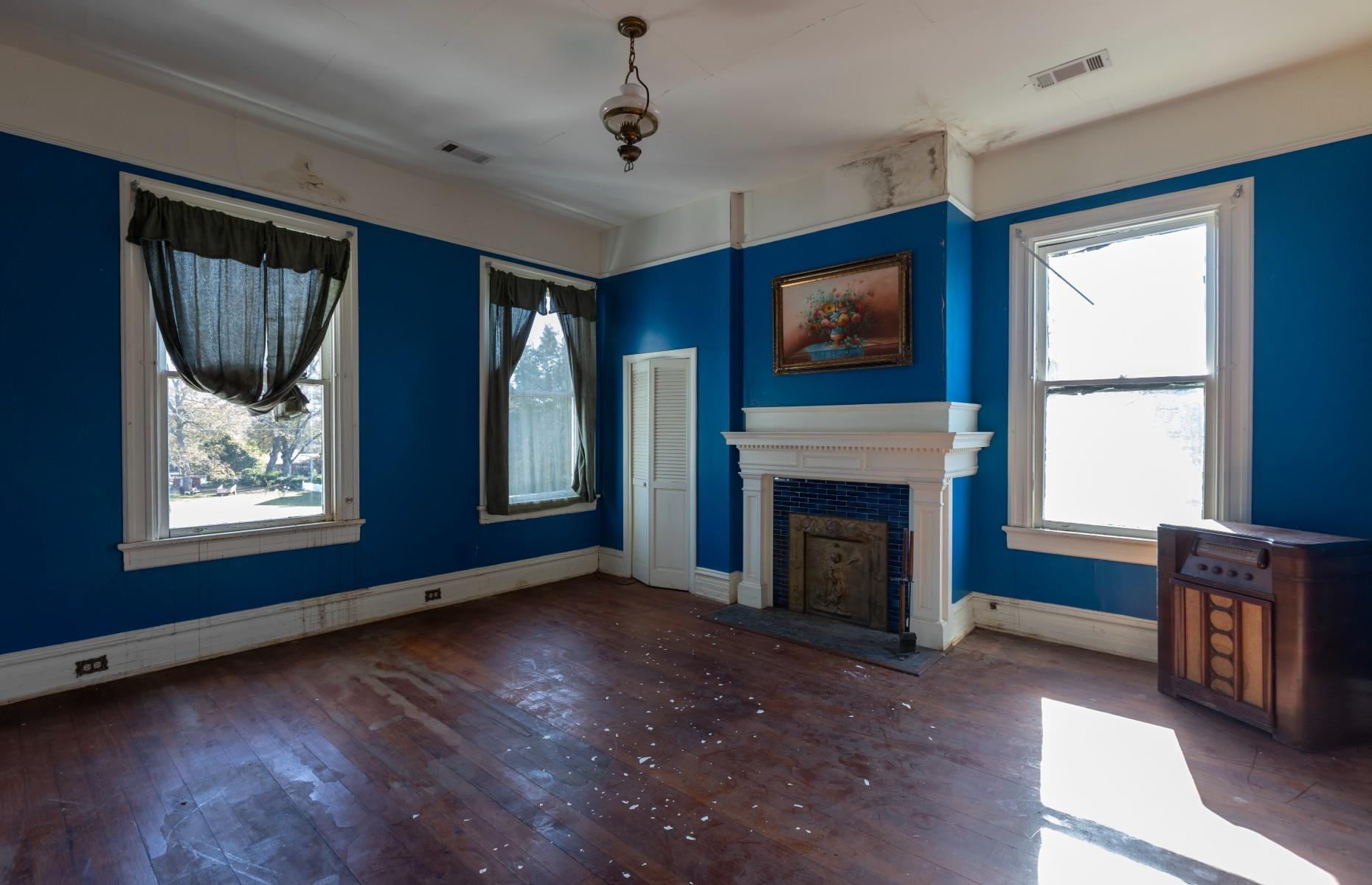Blue bedroom