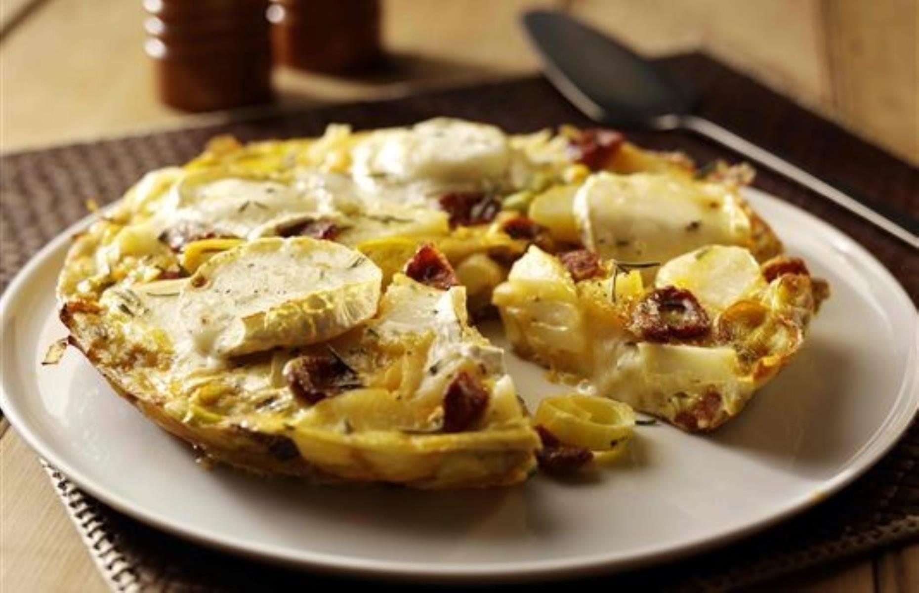 Throw almost anything in a Spanish tortilla