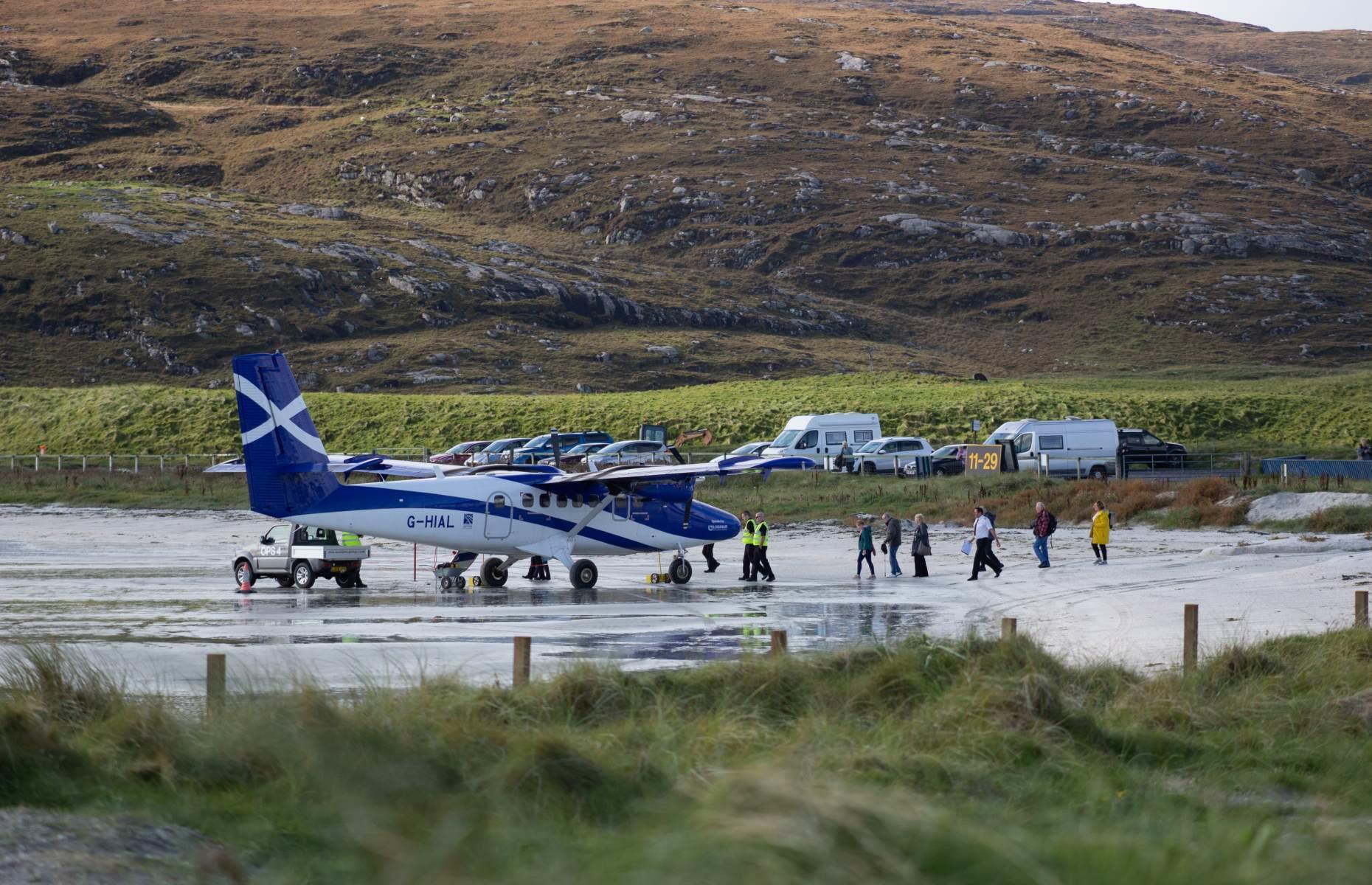 Barra Airport, Scotland, UK