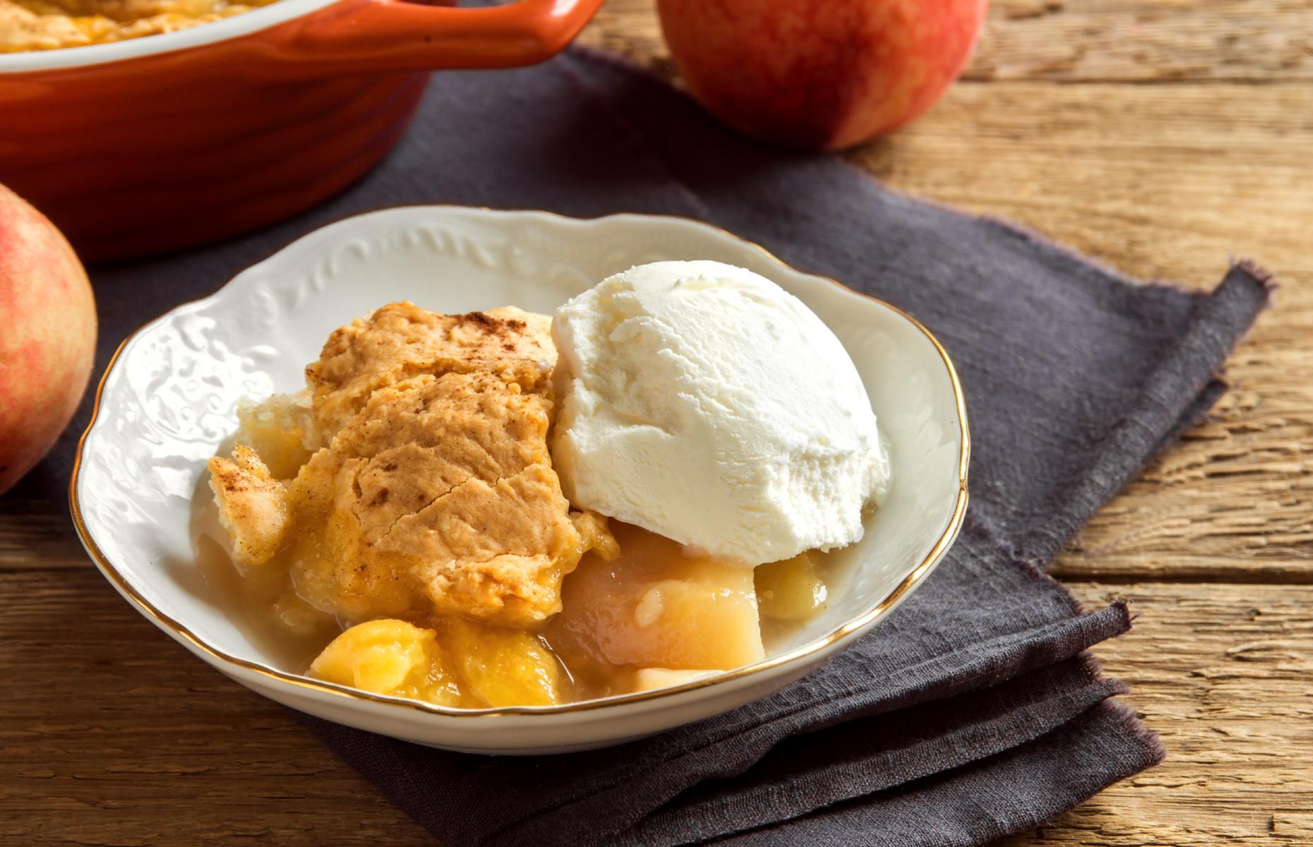 Peach cobbler