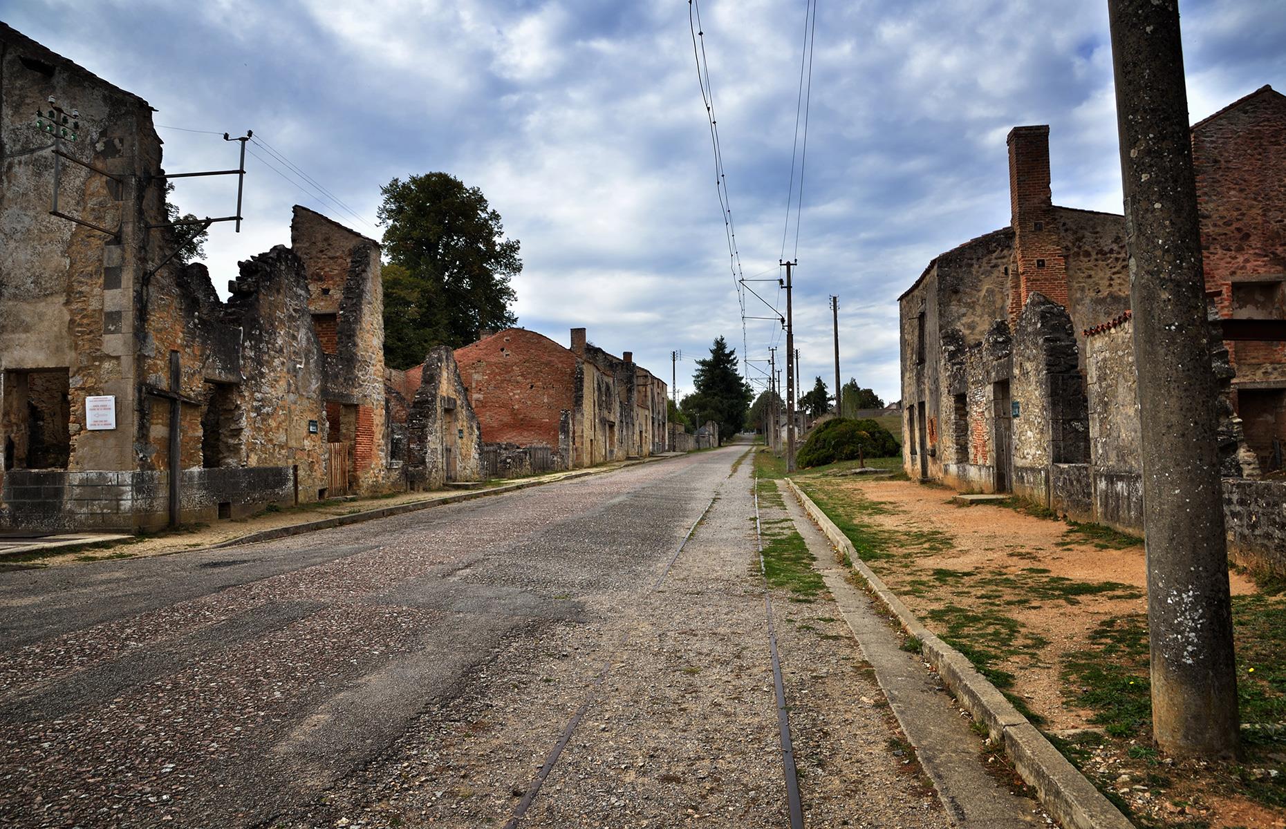 The tragic village of Oradour-sur-Glane, Haute-Vienne, France