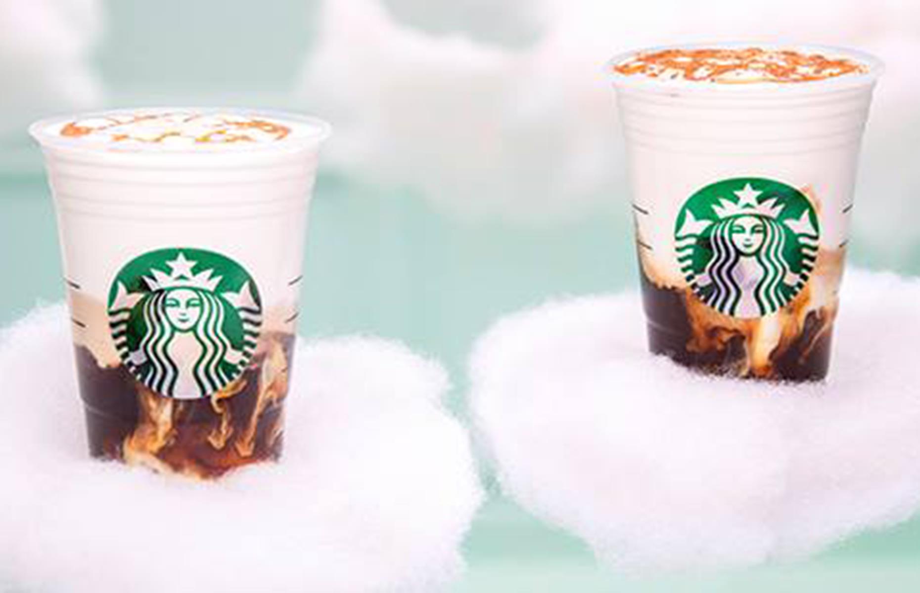 300 calories: Grande Starbucks Cinnamon Cloud Macchiato, 2% milk (USA)