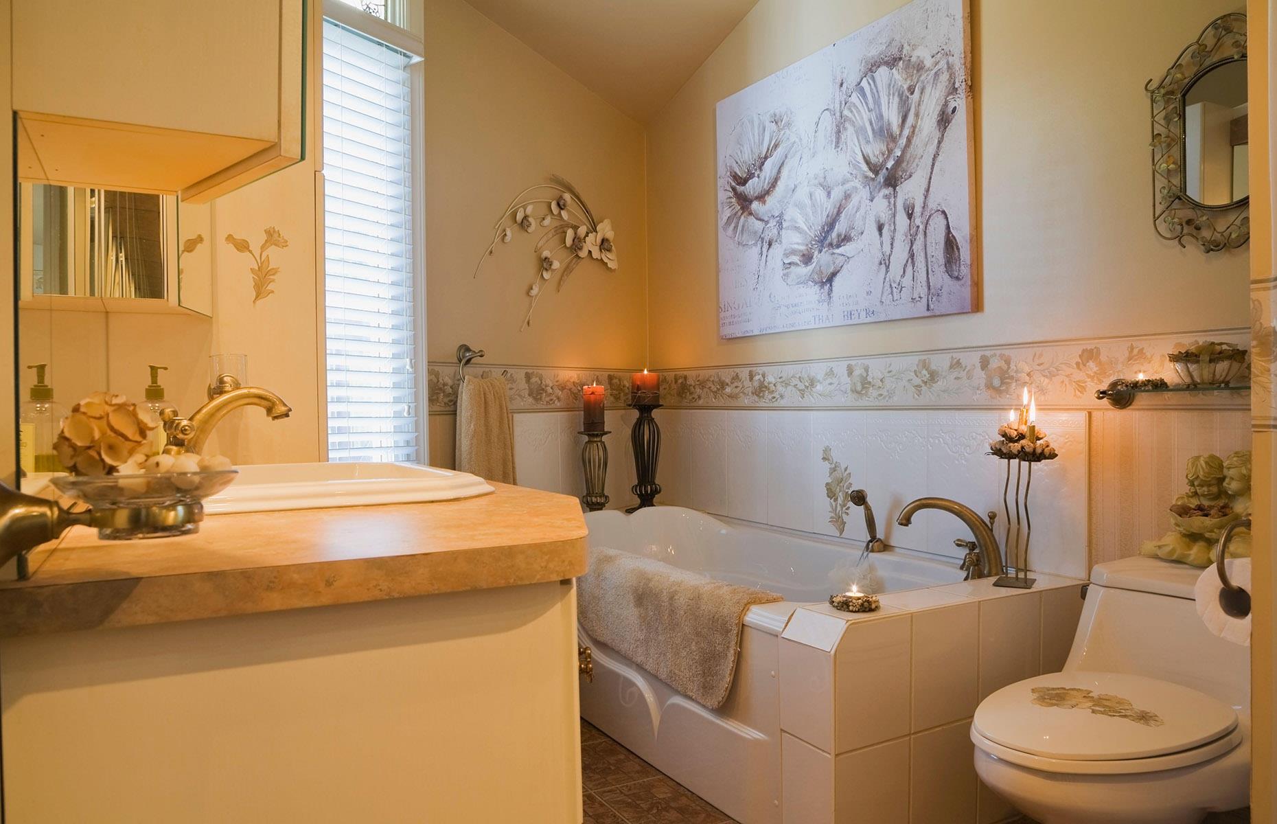 Romantic bathrooms