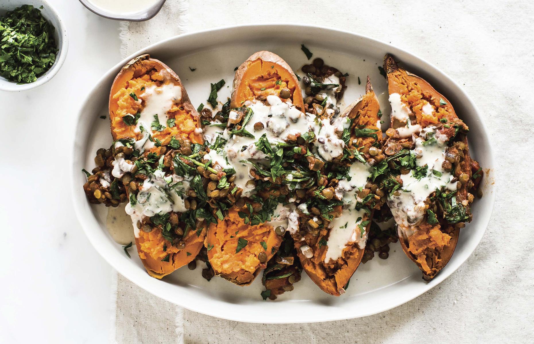 Moroccan sweet potatoes