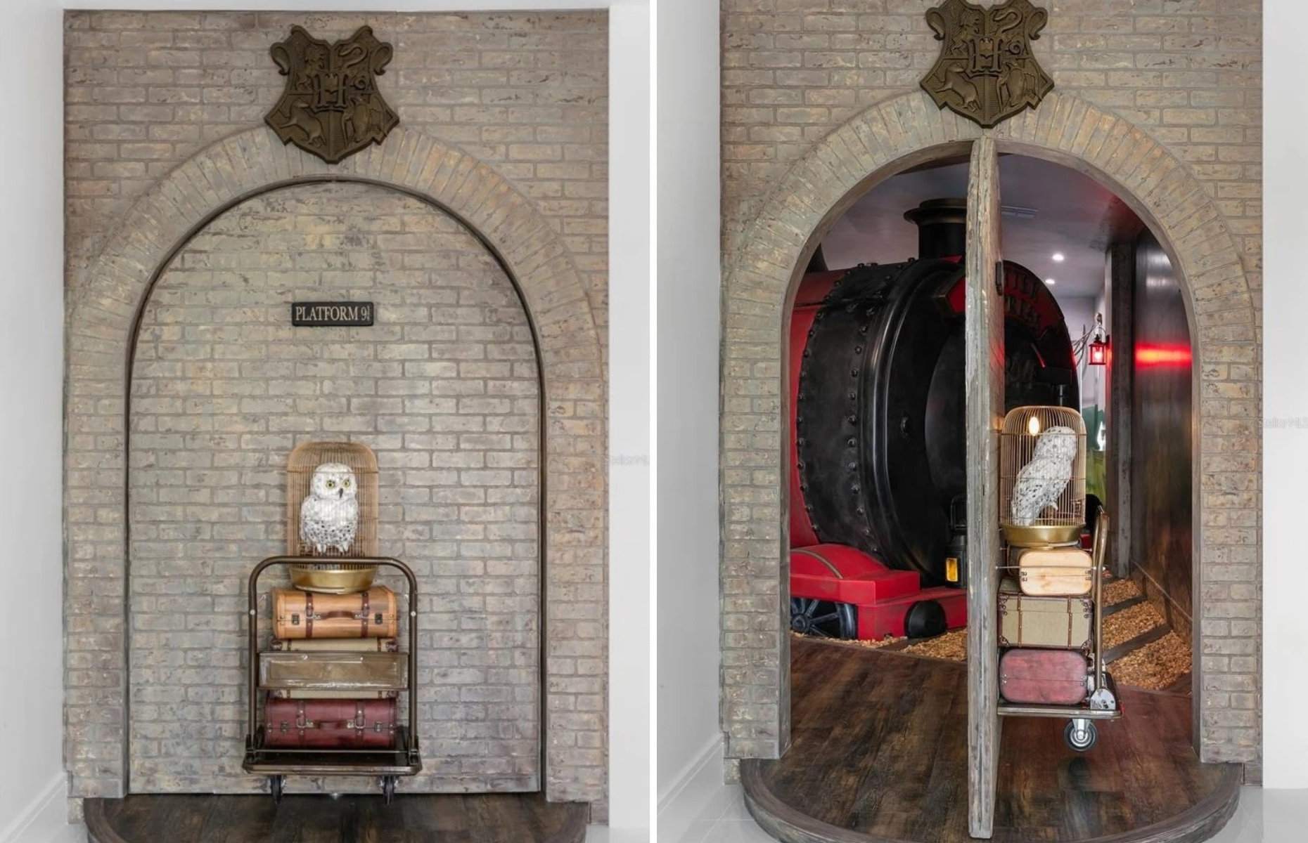 Modern home with hidden Harry Potter rooms