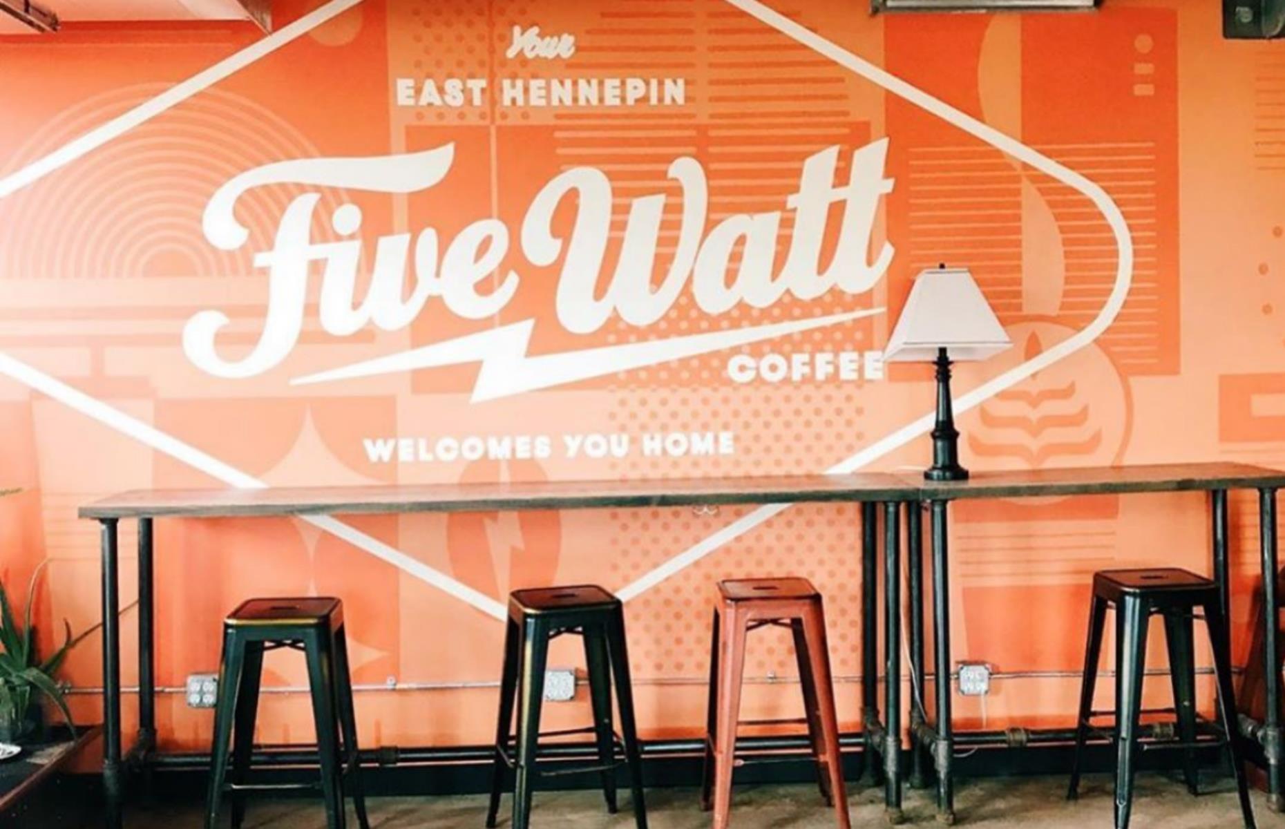 Minnesota: Five Watt Coffee, Minneapolis and Saint Paul