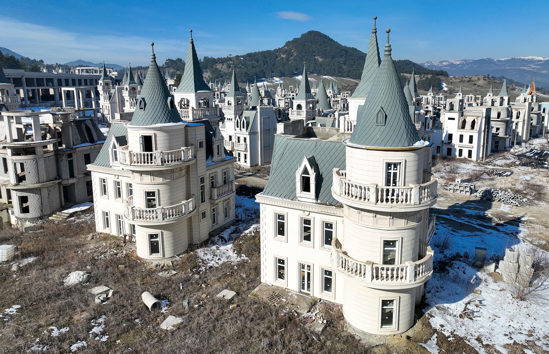 Inside the ghost town of abandoned fairytale castles
