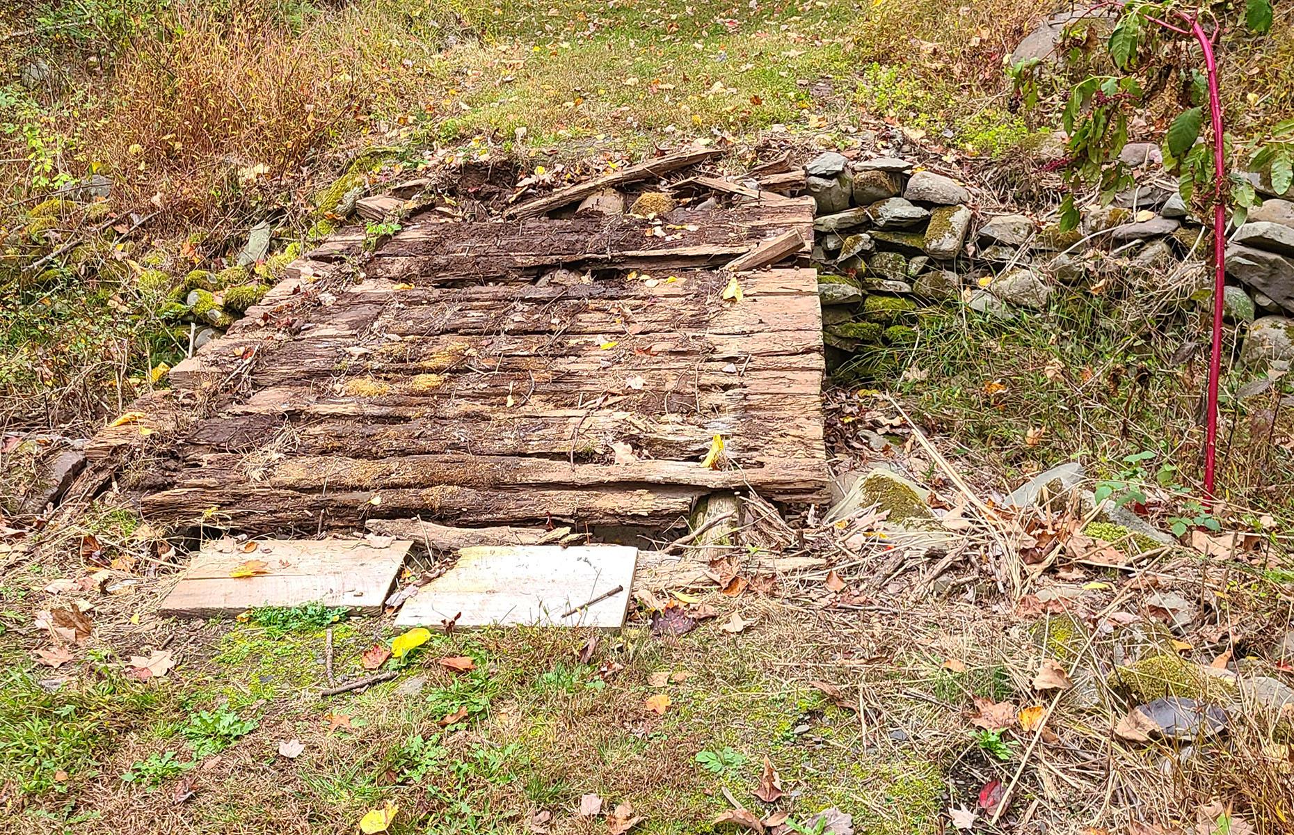 Before: the grounds 