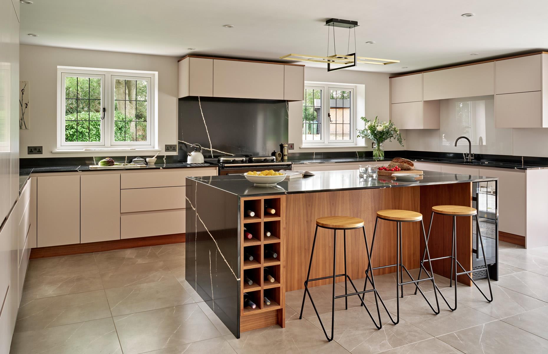 Call on the kitchen island